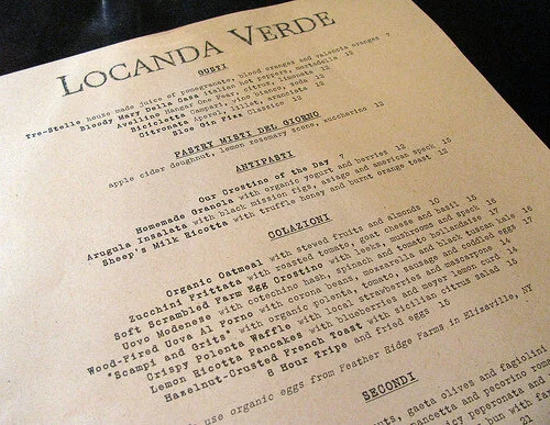 Brunch at Locanda Verde: there's something on the menu for everyone!
