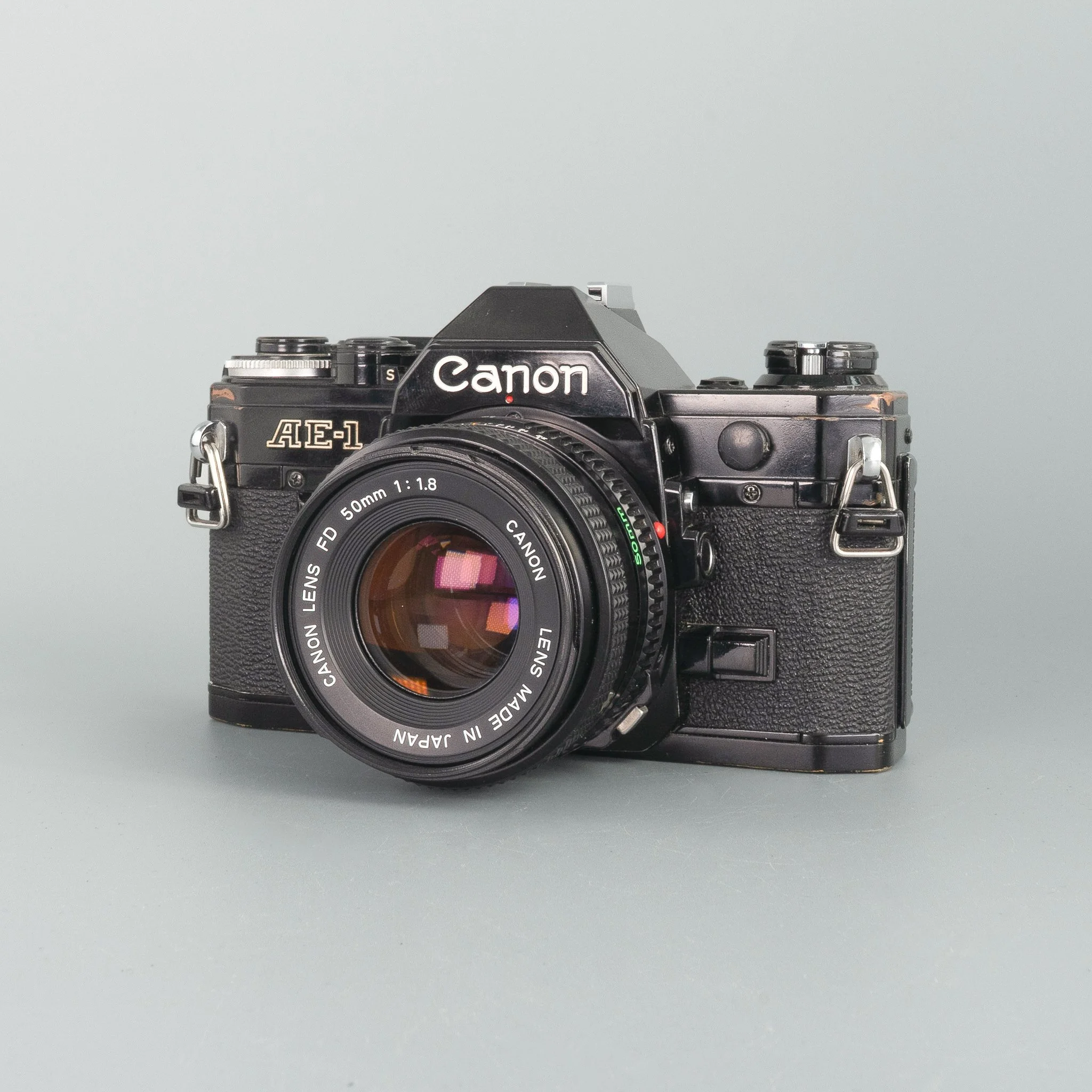 Canon AE-1 Black 35mm SLR Film Camera refurbished analogue photography Buy now pay later Clearpay Klarna affordable vintage reusable best film camera West Yorkshire Cameras