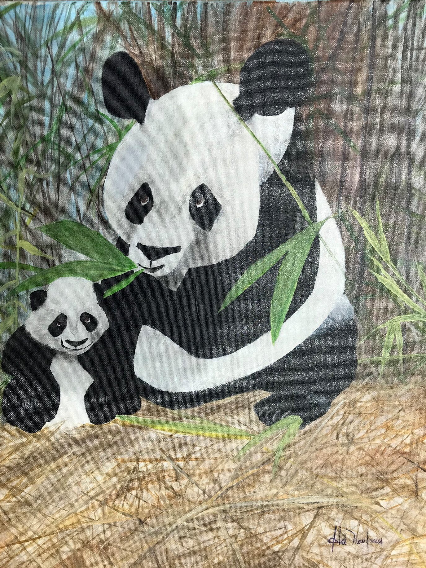 Panda and Cub Arcylic.jpg