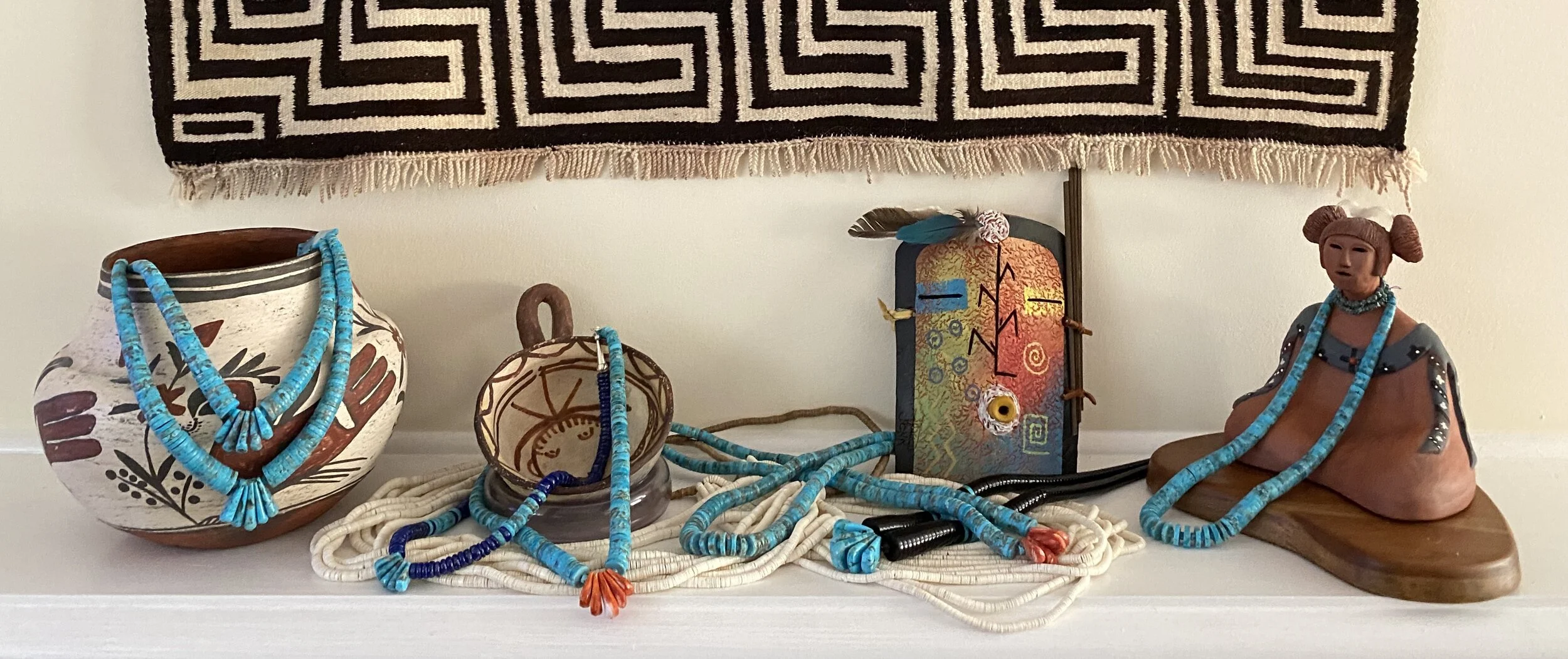 Native American arts on mantle.jpeg