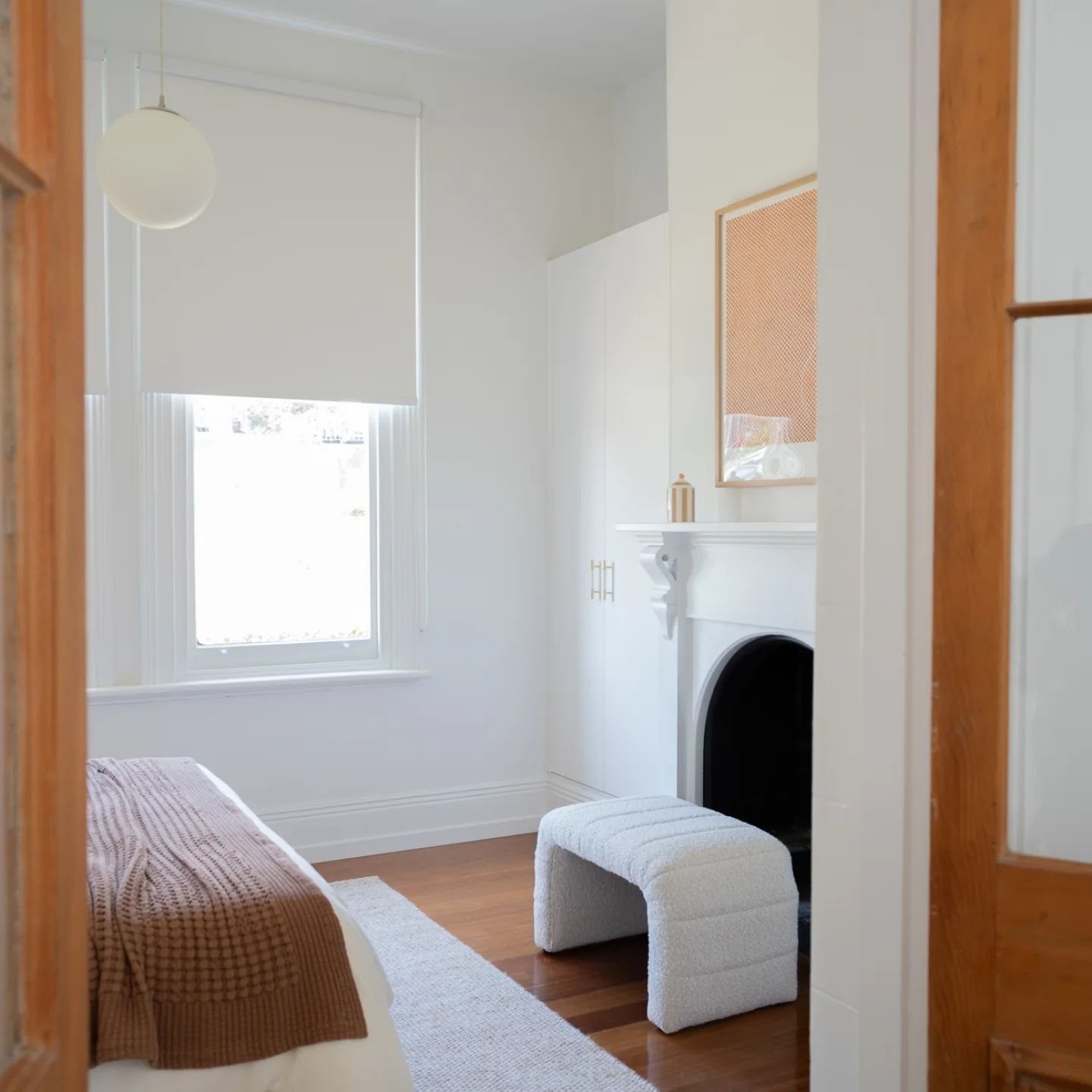 Another property styled by Evoke Property Styling 

Another image of Welman Street. Built-in robes were installed on both sides of the fireplace in each bedroom to provide plenty of storage for guests and to help achieve important functionality withi