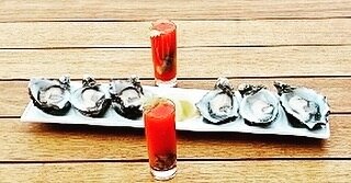 Bloody Mary Oyster shots!