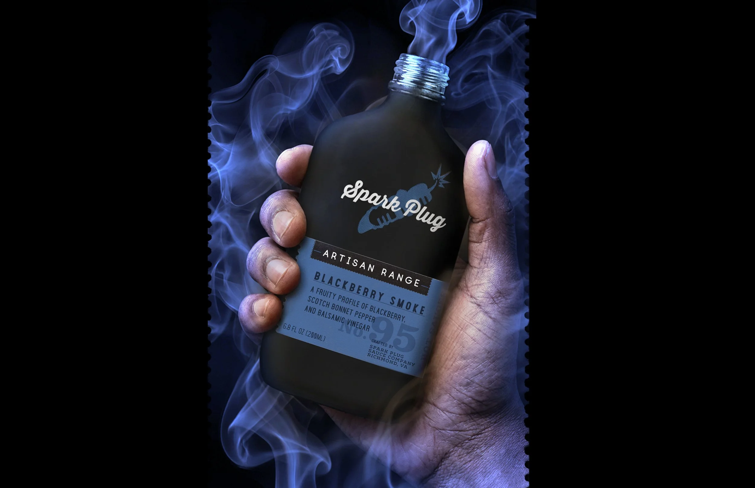 Antipas_Design_Spark_Plug_Artisan_Range_Hot_Sauce_Smoke_Hand.jpg