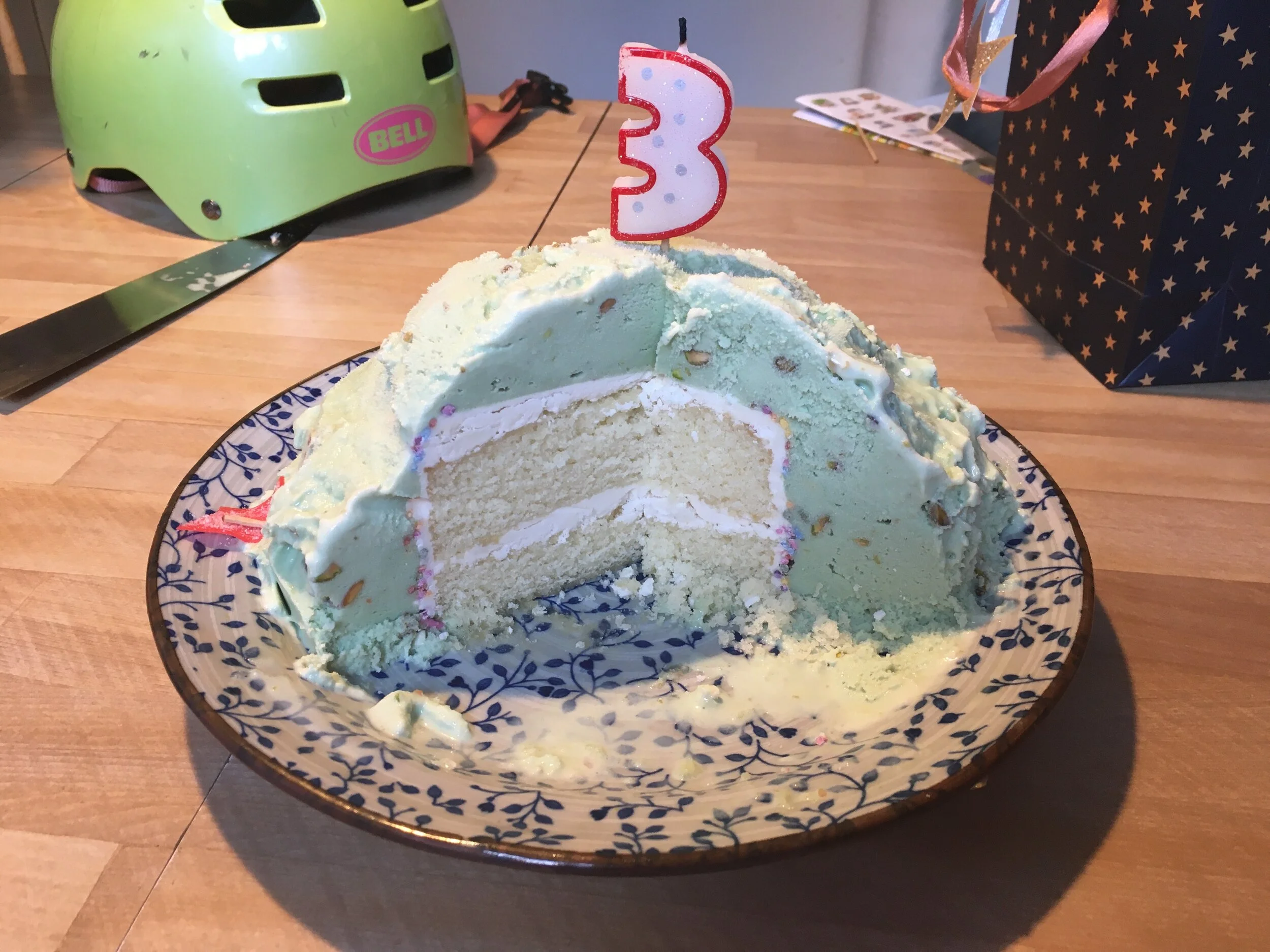 Helmet Cake and Things I've Learned: Baby Turns 3 Edition