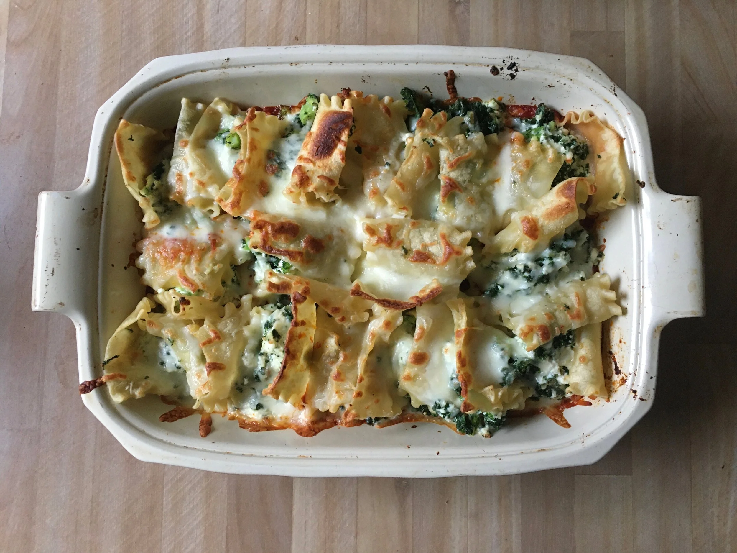 De facto lasagna and enough with the pretend play