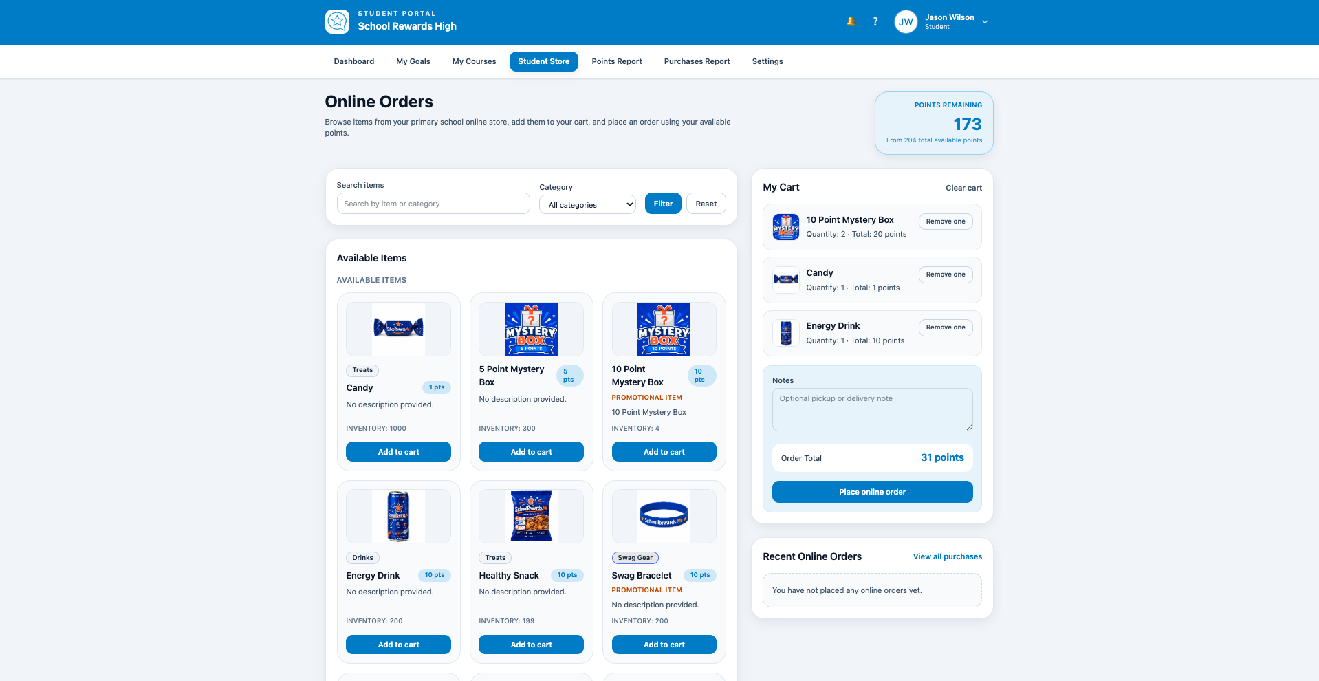Student Online Store