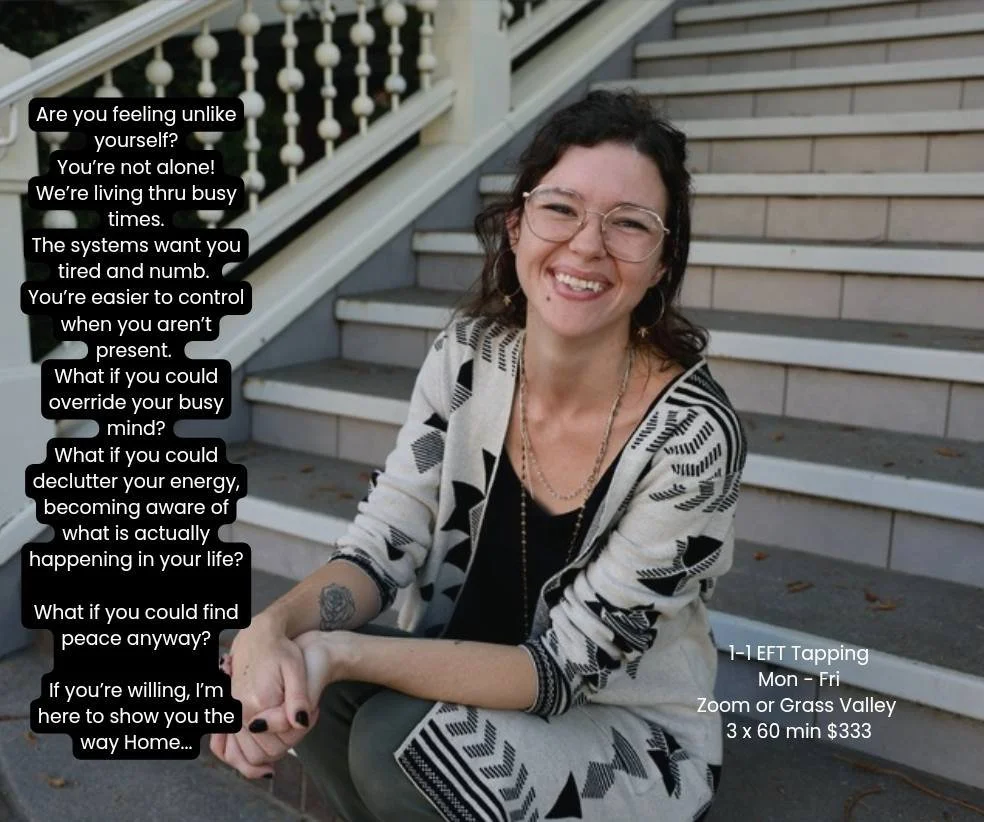 I'm blessed to be almost fully booked next week.
I have time Monday, Oct 13 for a 1-1 EFT session via Zoom.
π EFT tapping has been used to alleviate a variety of psychological symptoms, including:
‌Depression
Anxiety
Autoimmune disorders
Pho