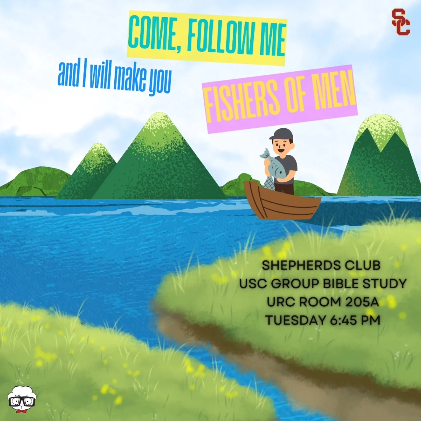 Are you ready to walk with Jesus and learn the life of being a fisher of men? Join us for group Bible study tomorrow at 6:45 pm to find out more! 🙌 

We also meet via zoom:

Meeting ID: 979 0327 5149
Passcode: 154449 

#uscclassof2025 #uscclassof202