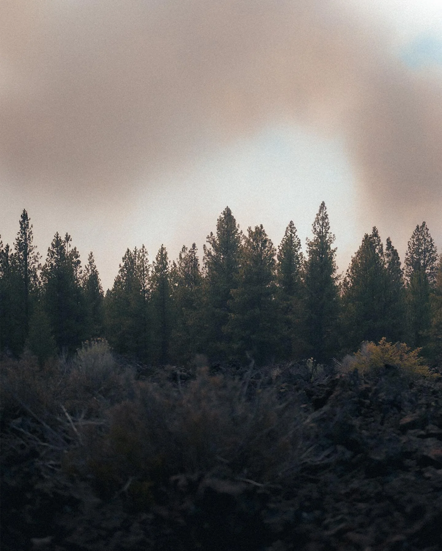 This is a self portrait panorama. Swipe to see the non active sleeping giant.