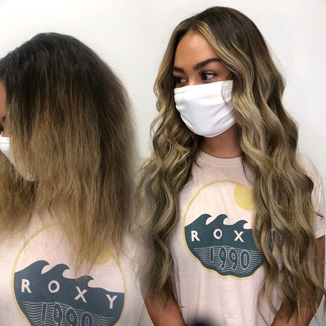 I needed this before &amp; after in my life! This color + 24&rdquo; @bellamihair extension install has me 😍😍😍 Today was one of those days that just flew by! It&rsquo;s been a emotional week but talking to my amazing clients &amp; being able to foc
