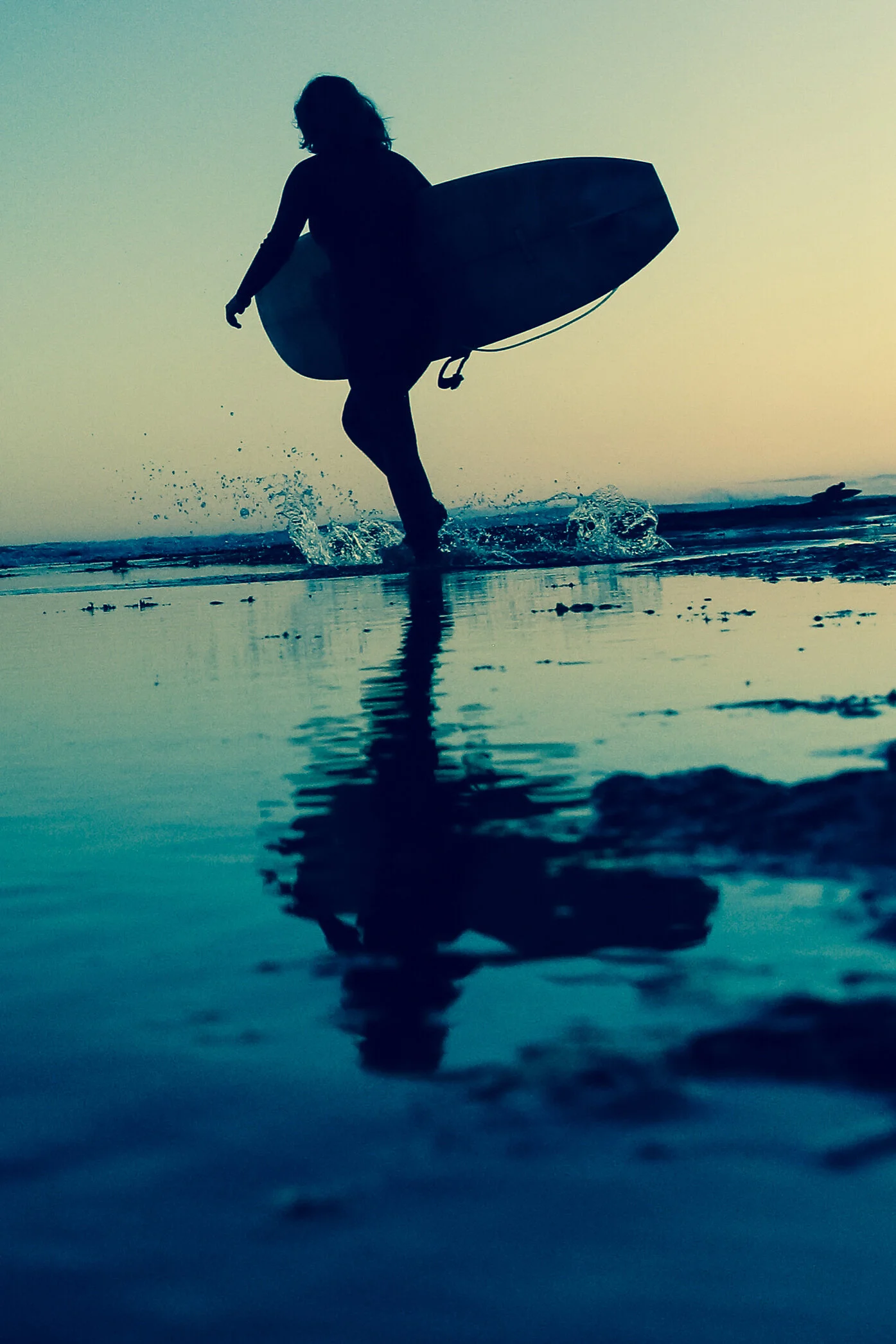 Surfer Girl - Fine Art Metal Print