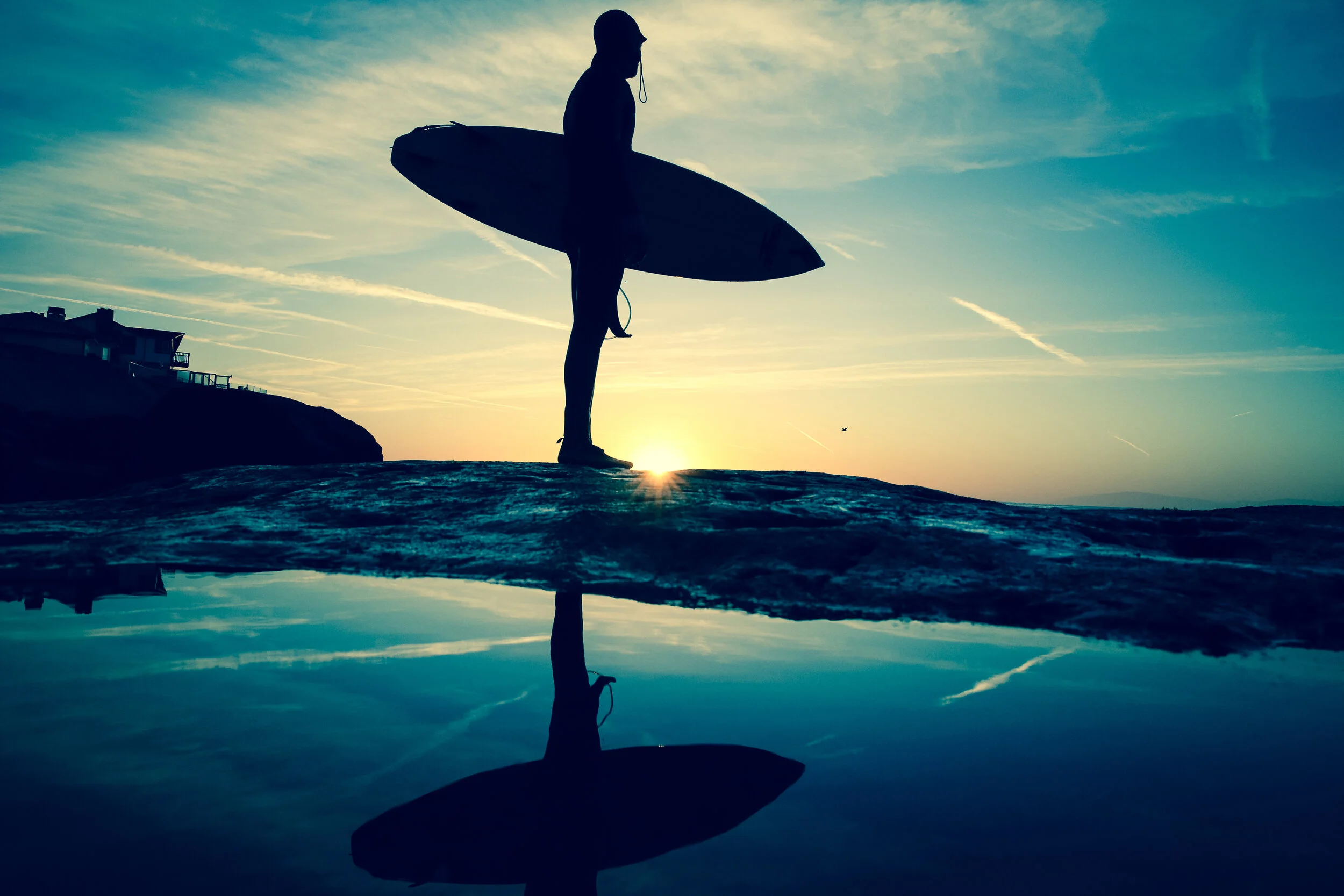 Surfer Dude - Fine Art Metal Print