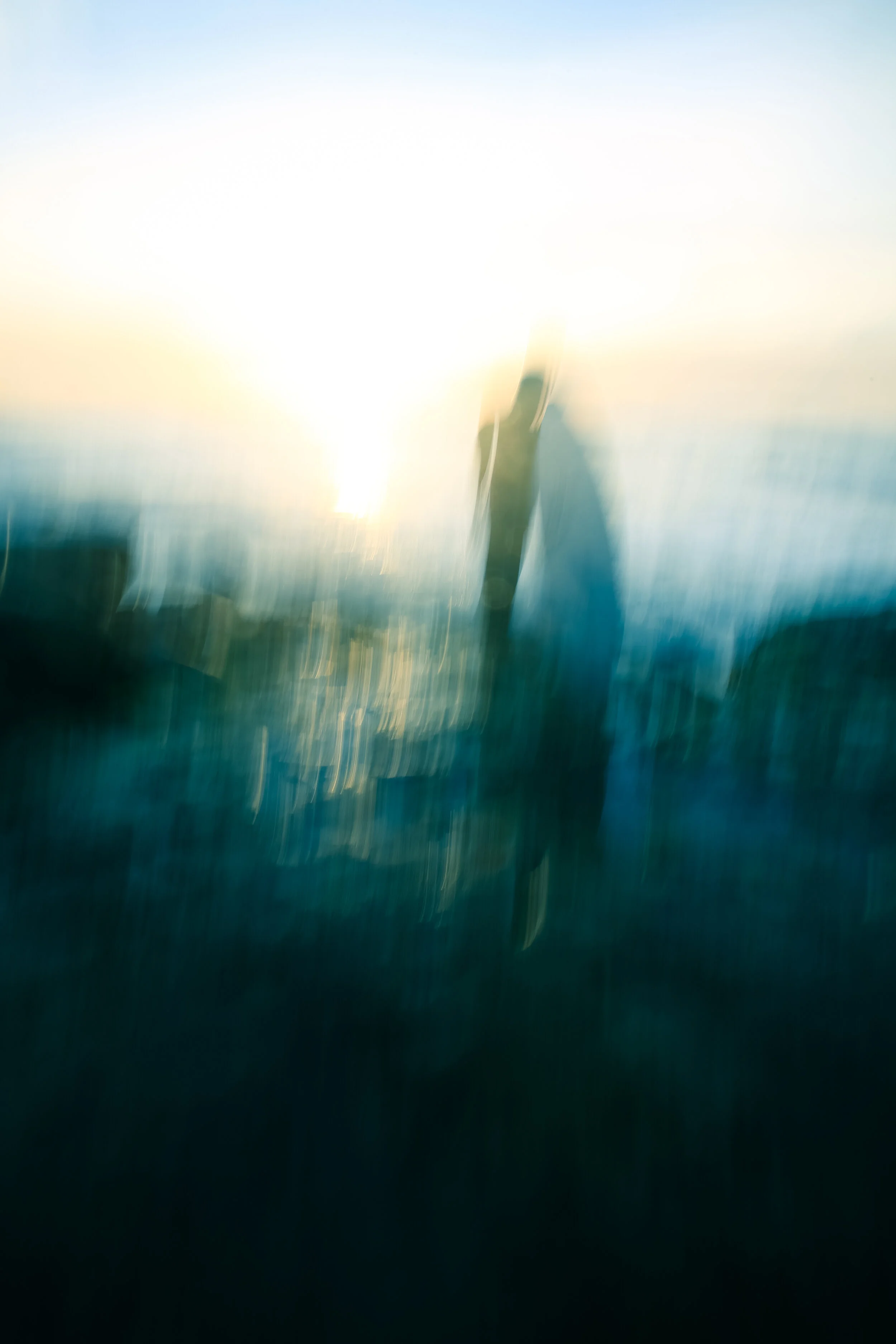 Abstract Surfer - Metal Fine Art Print