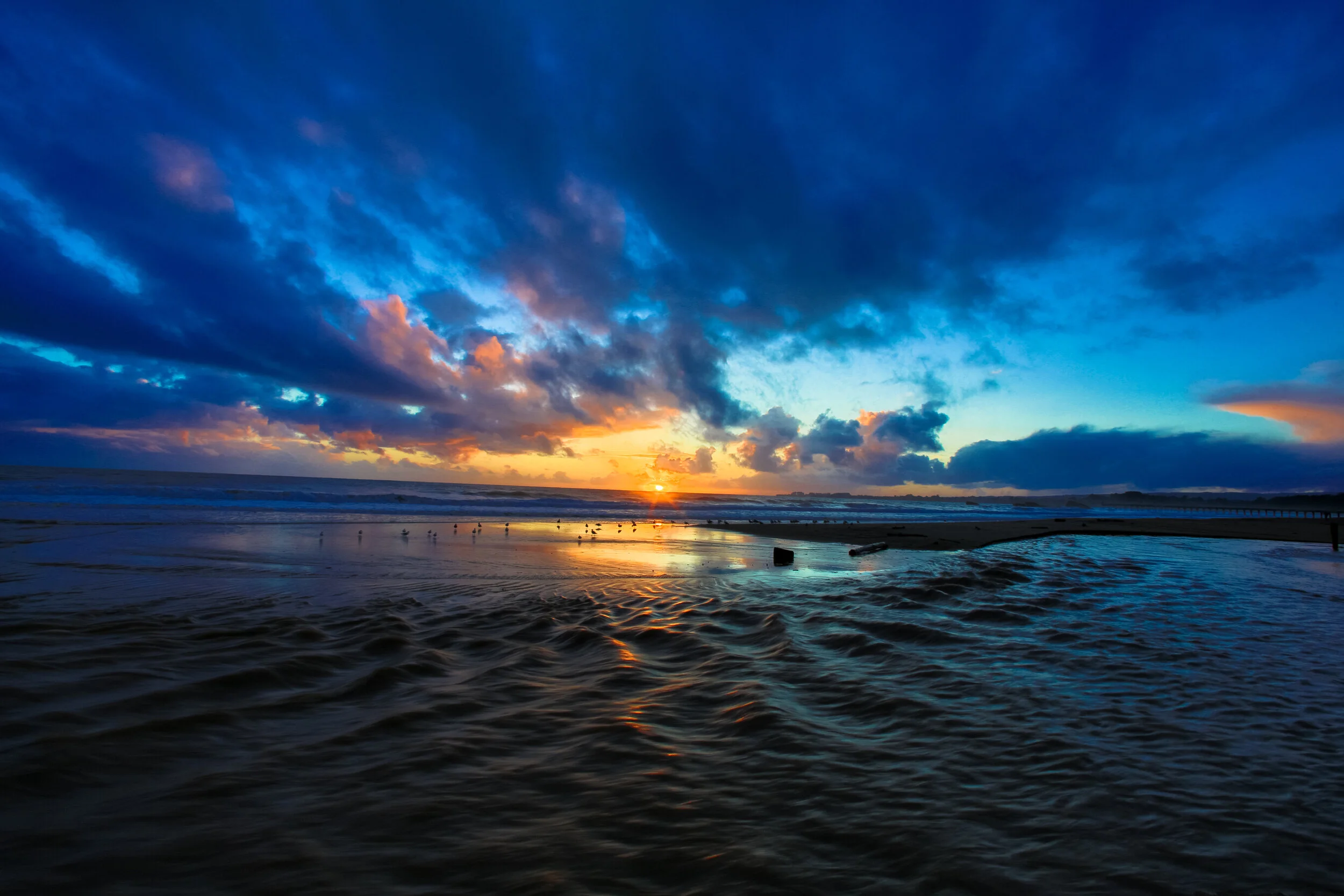 Rio Del Mar Waters - Fine Art Metal Print
