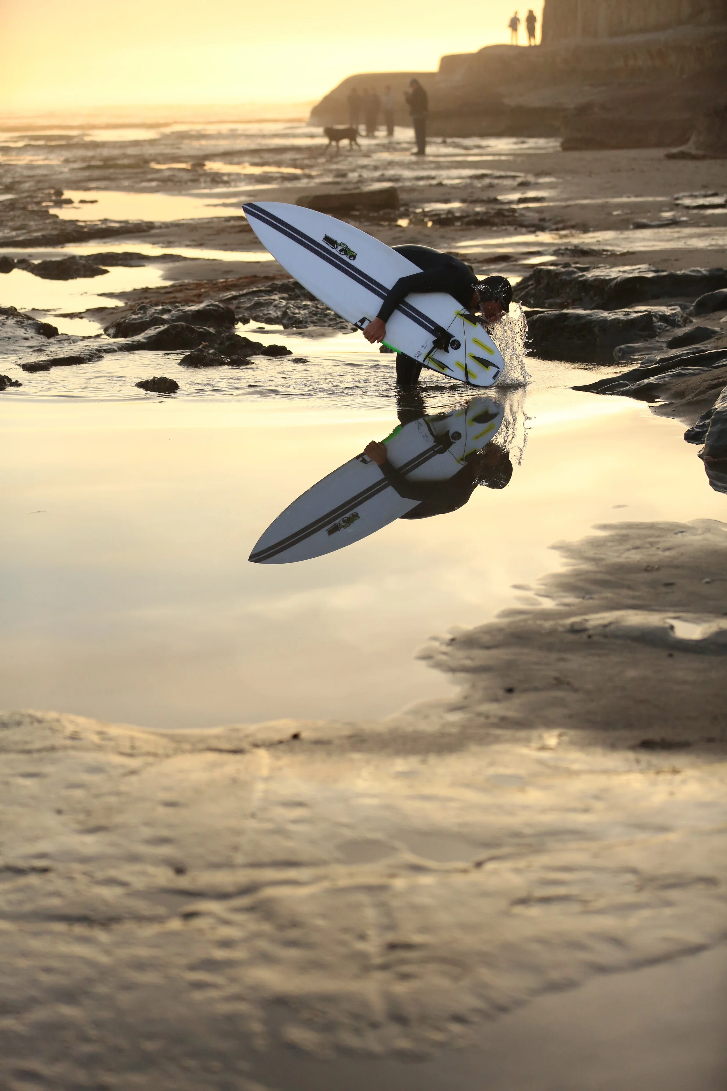 Surfer Splash - Fine Art Metal Print