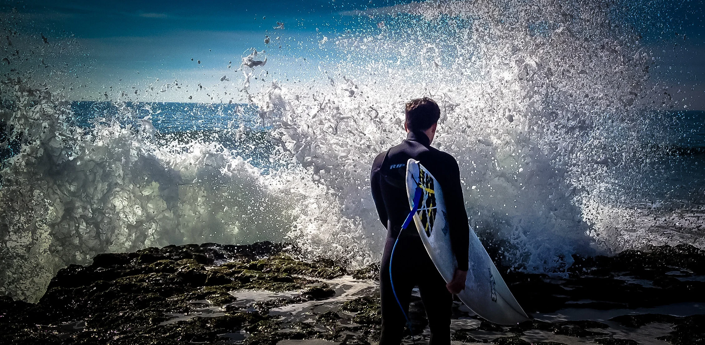 Surfer Spray - Fine Art Metal Print