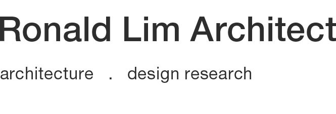 Ronald Lim Architect