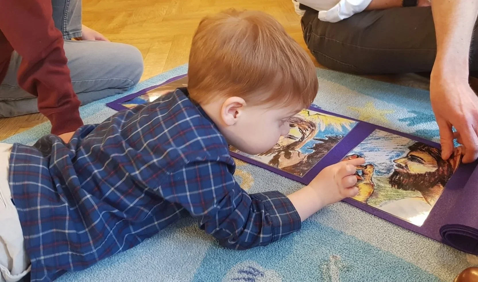 Up close with Jesus during Godly Play.jpg