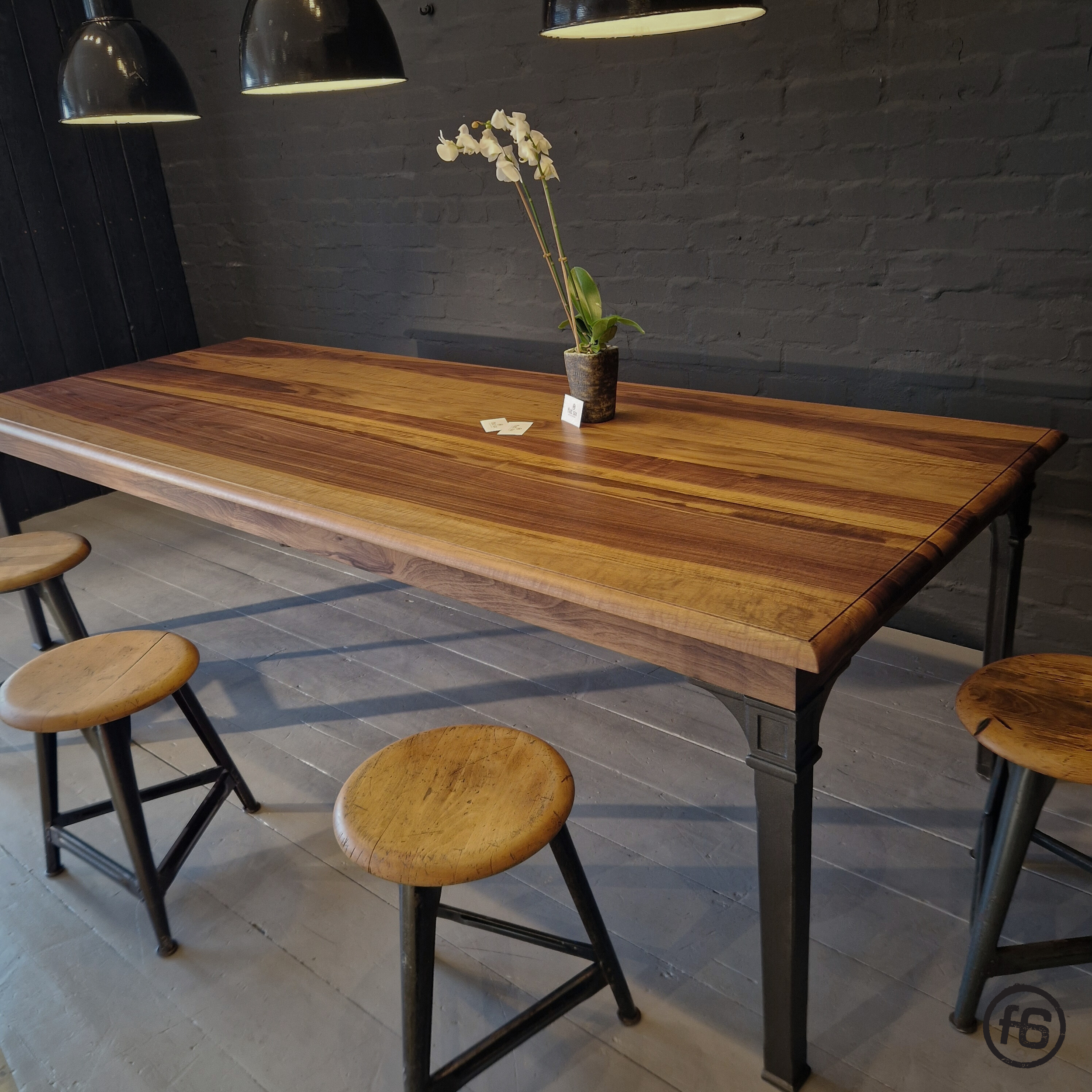 Telegrafen Tisch Esstisch Nussbaum Industrial Loft Schreibtisch Küchentisch