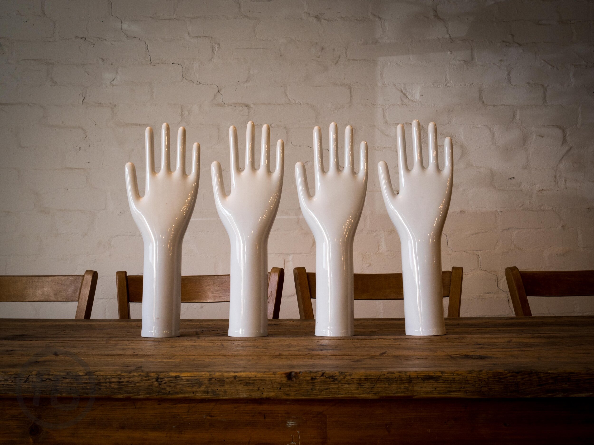 Handschuhform aus Porzellan 