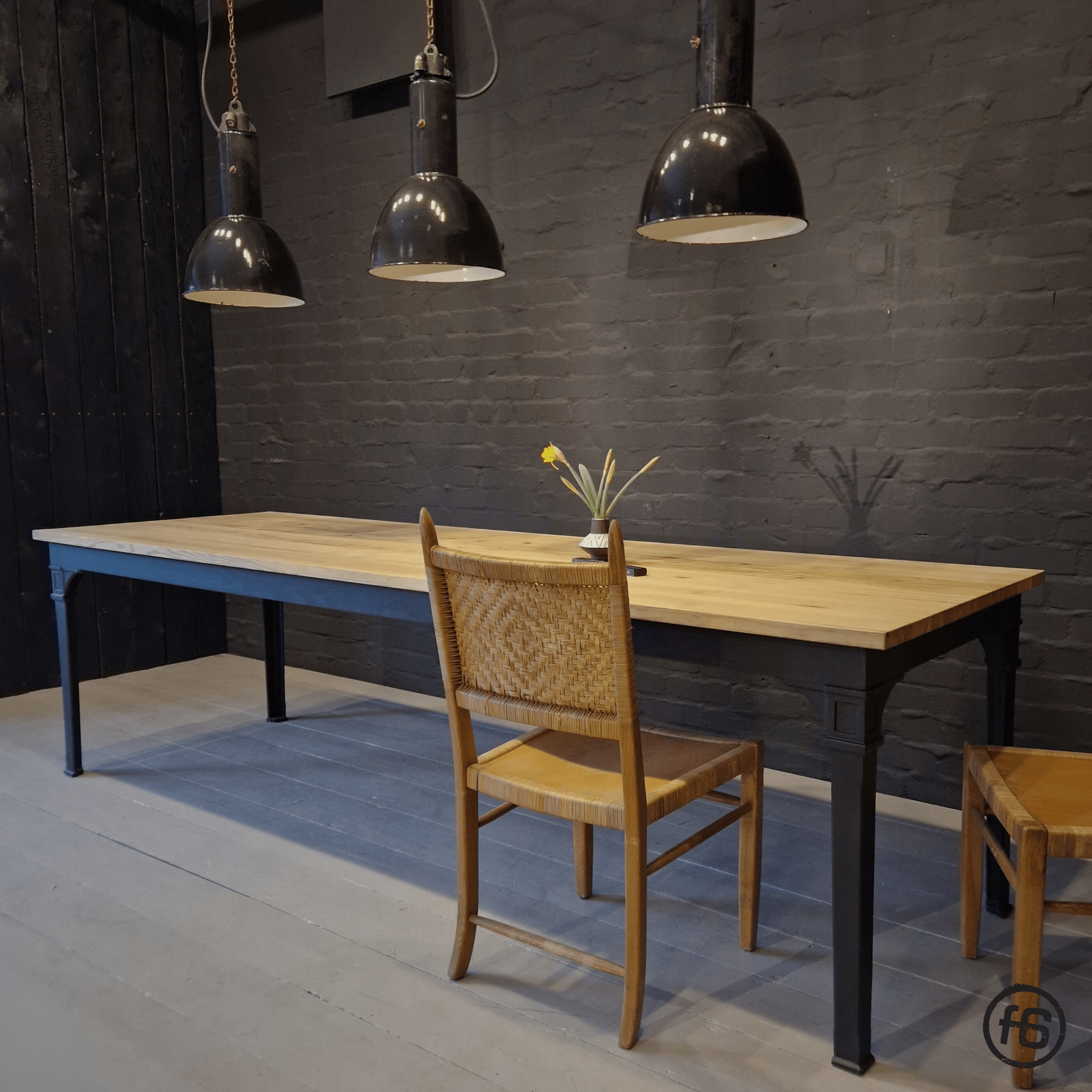 Esstisch „Telegrafen Tisch“ Esche Tafel Gesindetisch Konferrenztisch