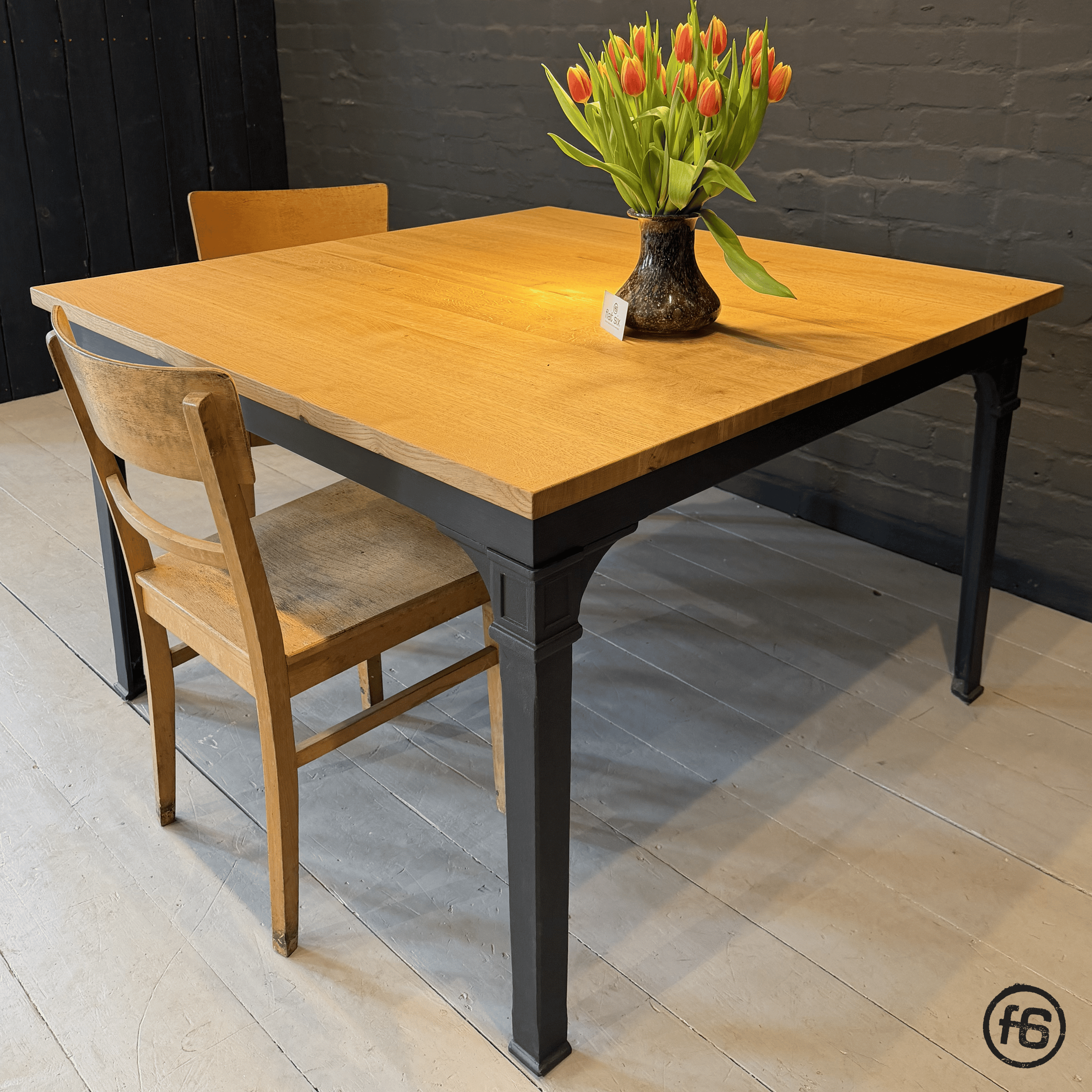 Esstisch „Telegraf“ Eiche quadratisch