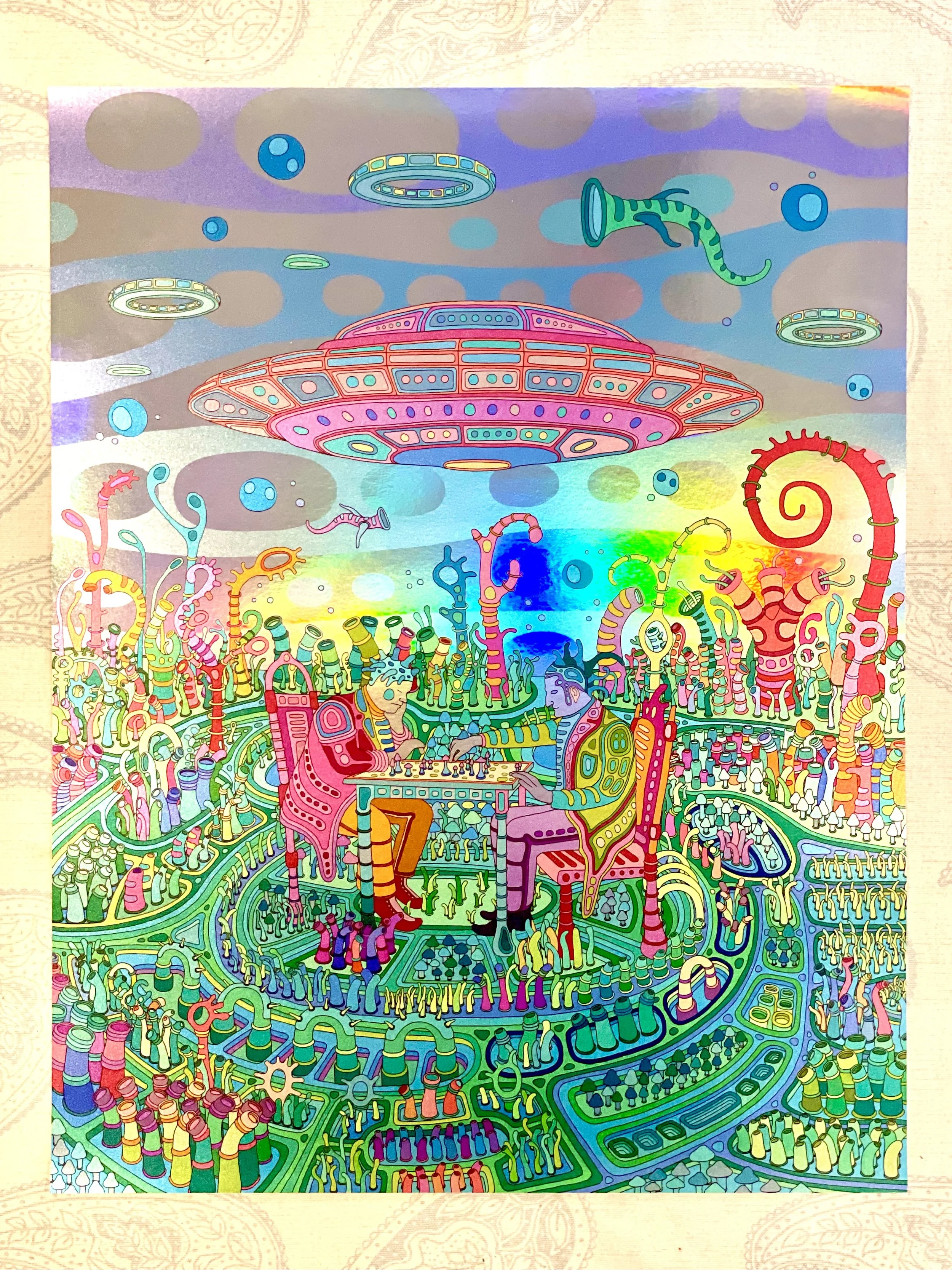 The Mycologist & The Mathematician Holographic Print
