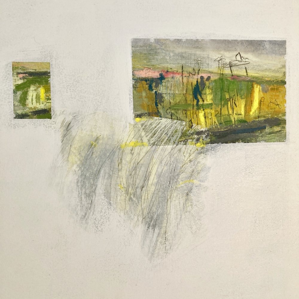 'Only The Best' is a mixed media abstract landscape painting by Surrey Hills artist Joanne Olney