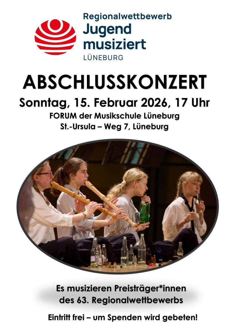 Abschlusskonzert Jugend musiziert - Musikschule Lüneburg