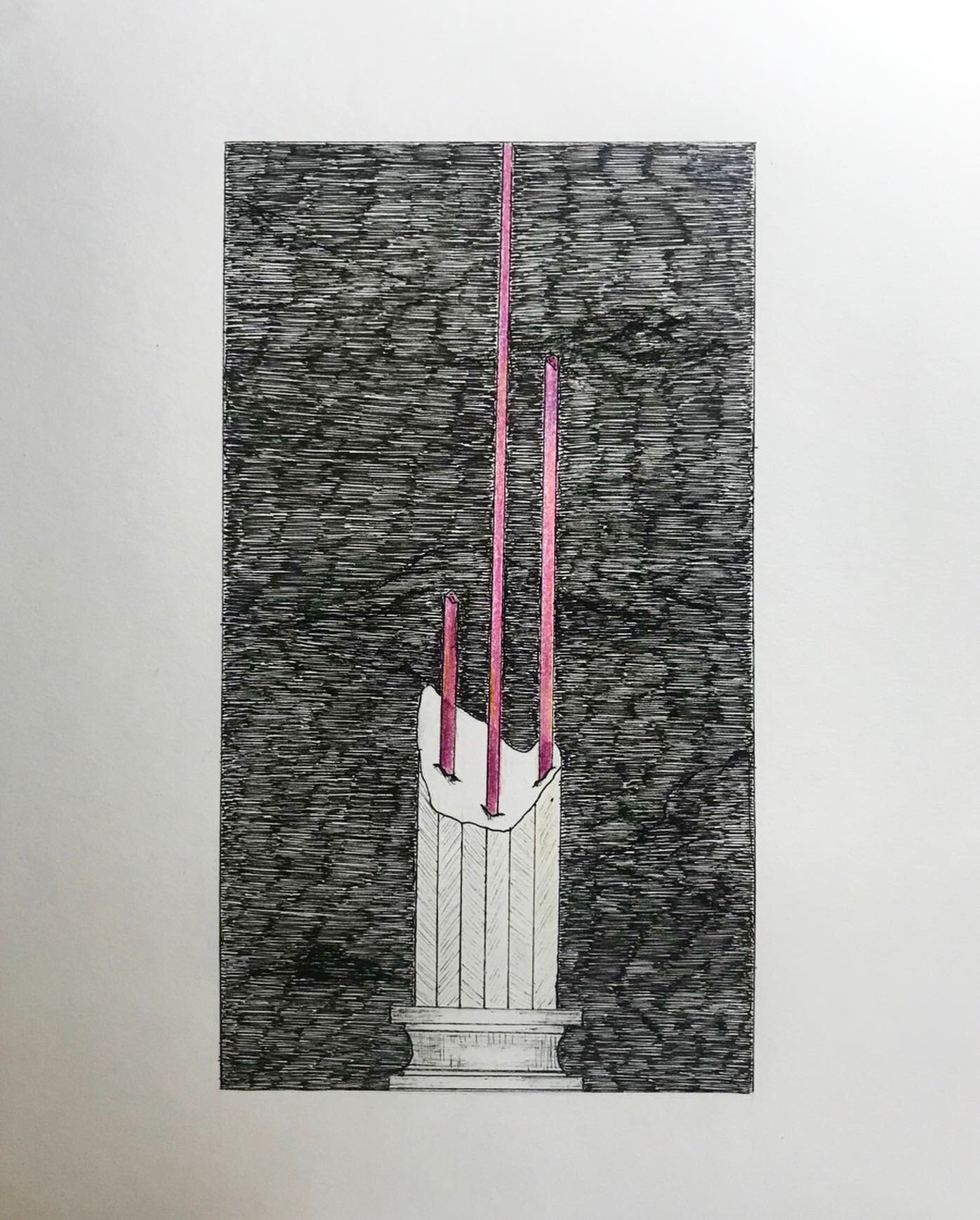 It all depends on the pink, Ink and pencil on paper, 29*21 cm, 2020