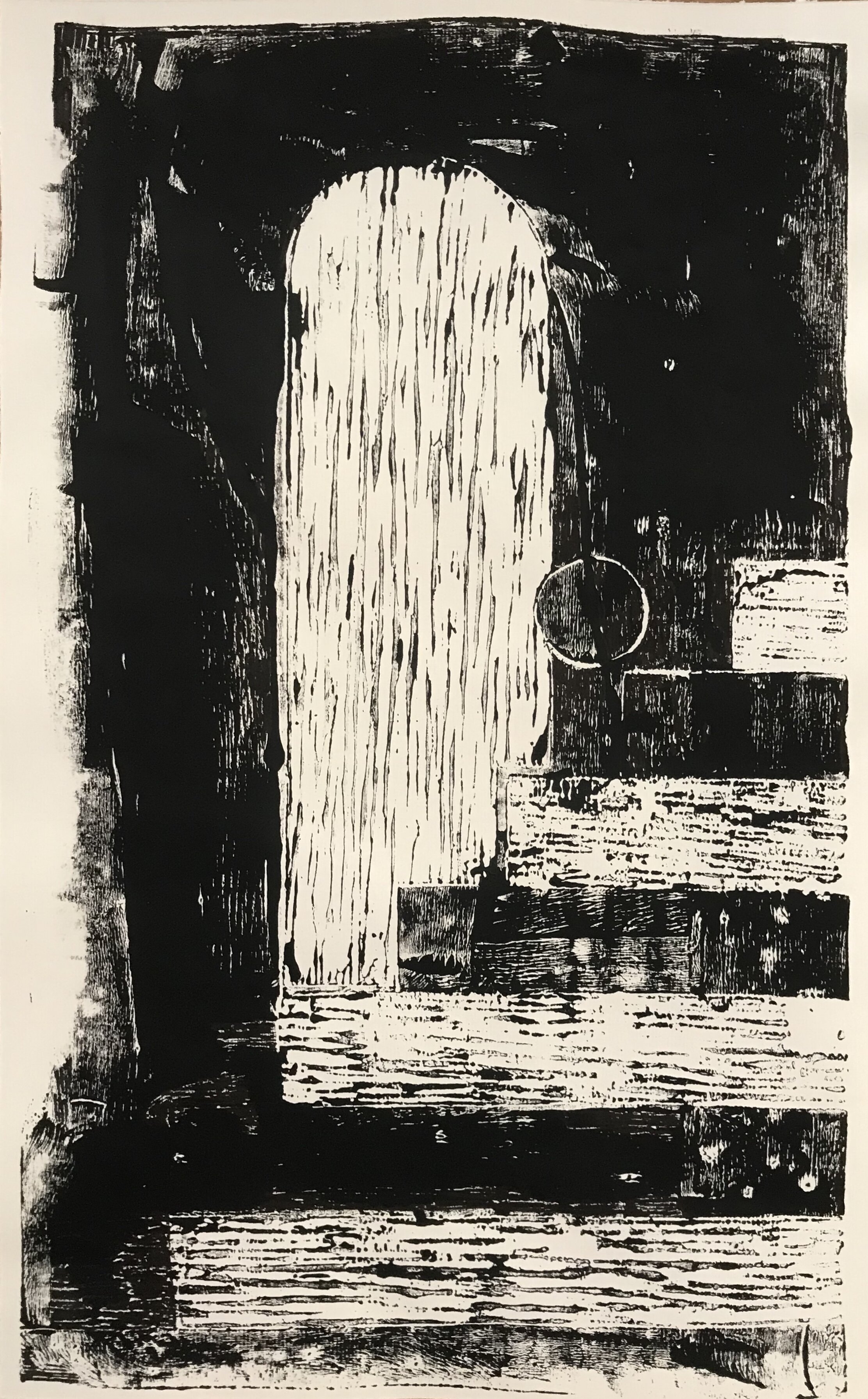 Untitled, wood print on paper (95g), 51.5*31.5 cm, 2020