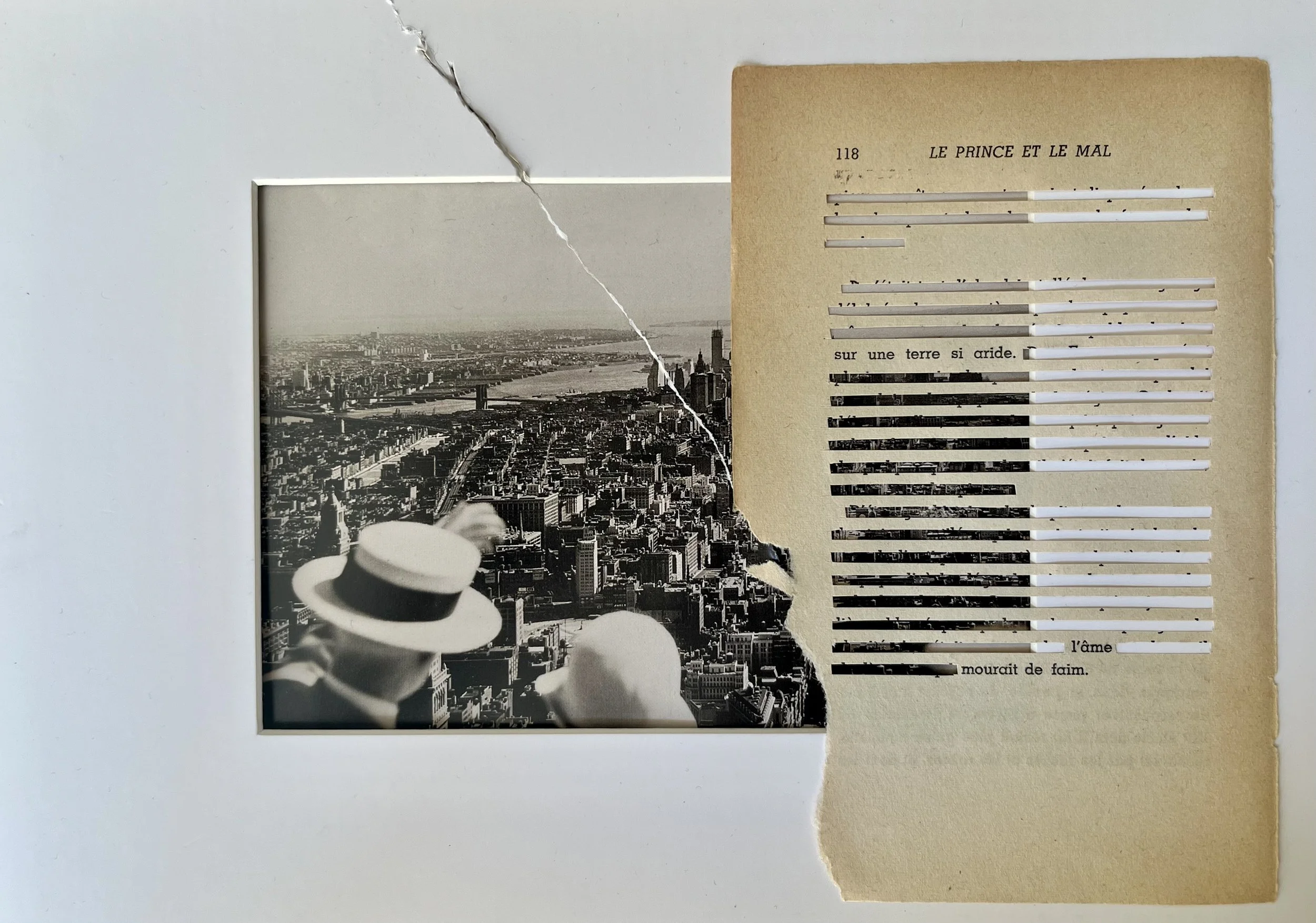 Collage et caviardage original #1 / 3+ C