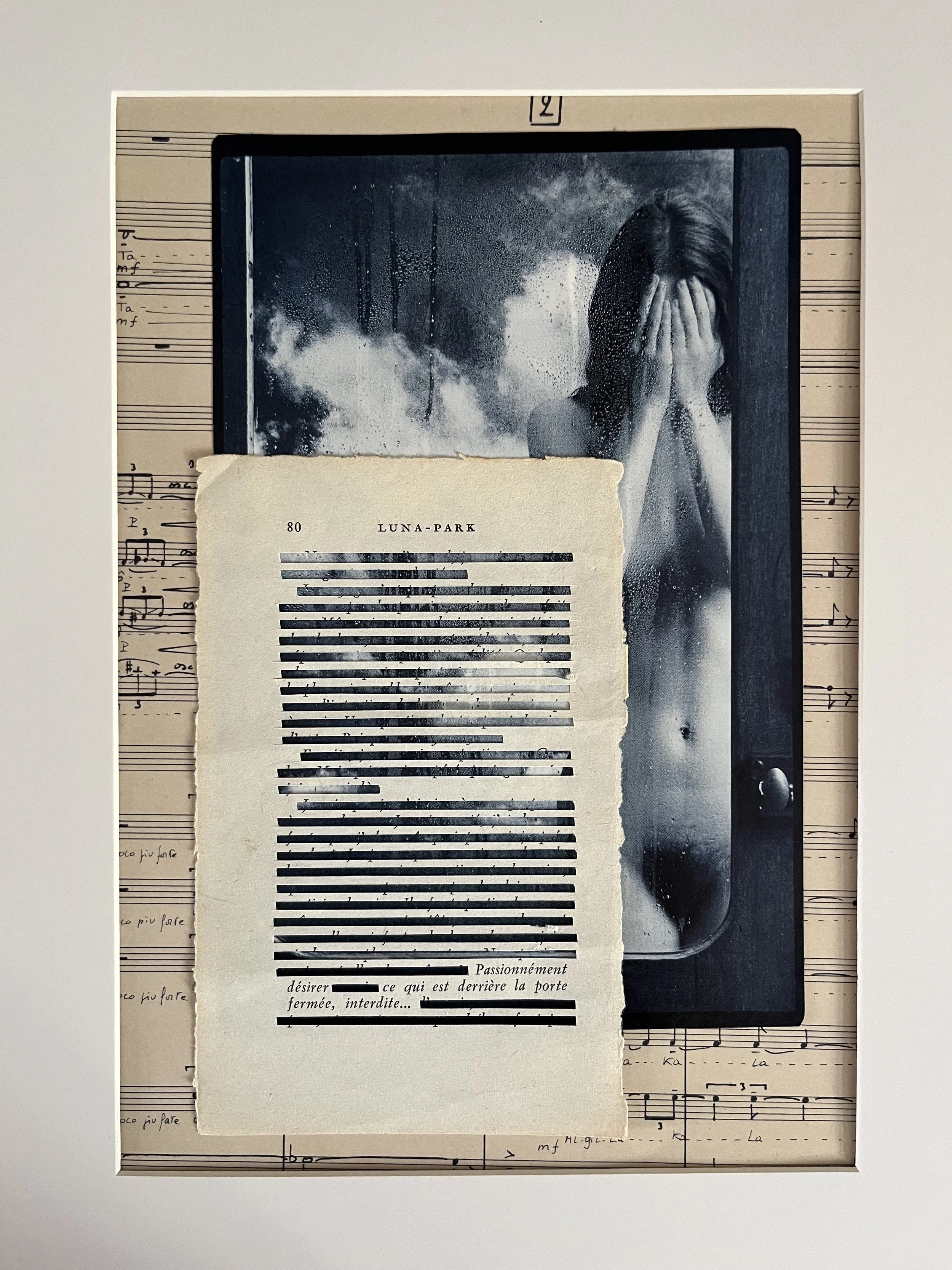 Collage caviardage #4 / 3+C
