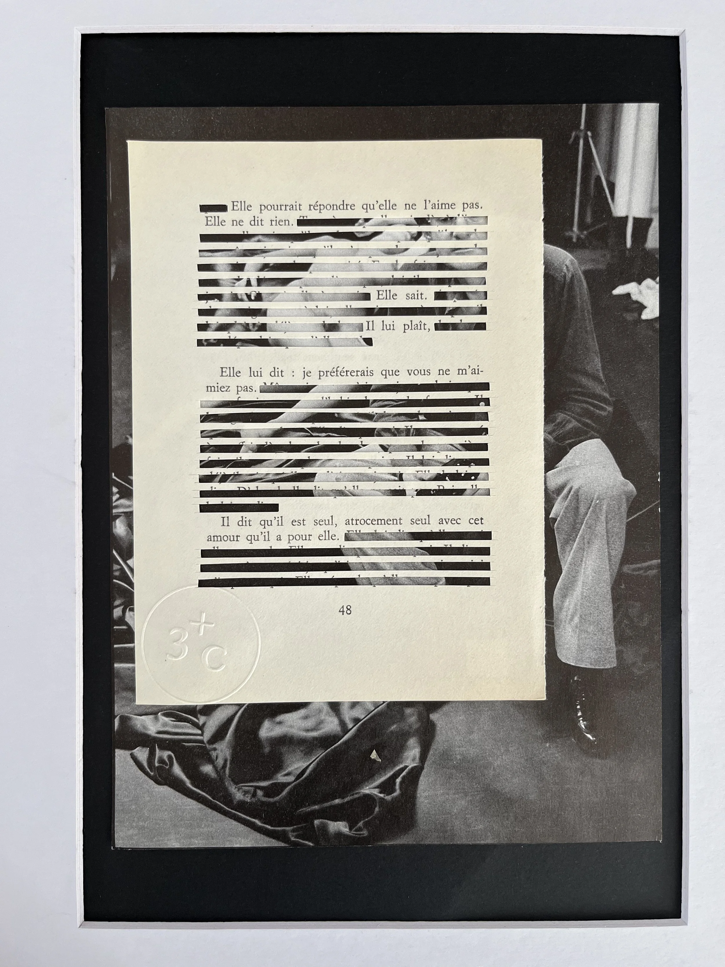 Collage caviardage #7 / 3+C