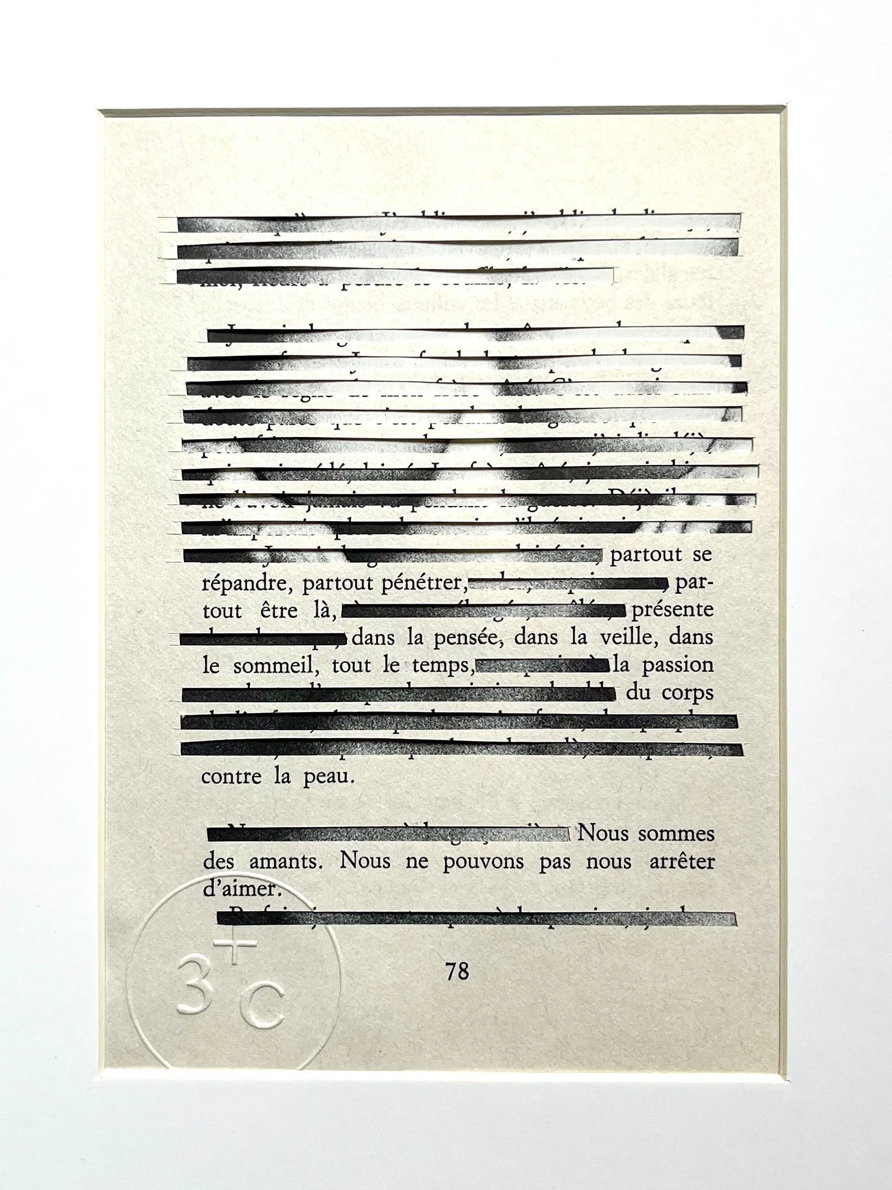 Caviardage collage original #12 / 3+C
