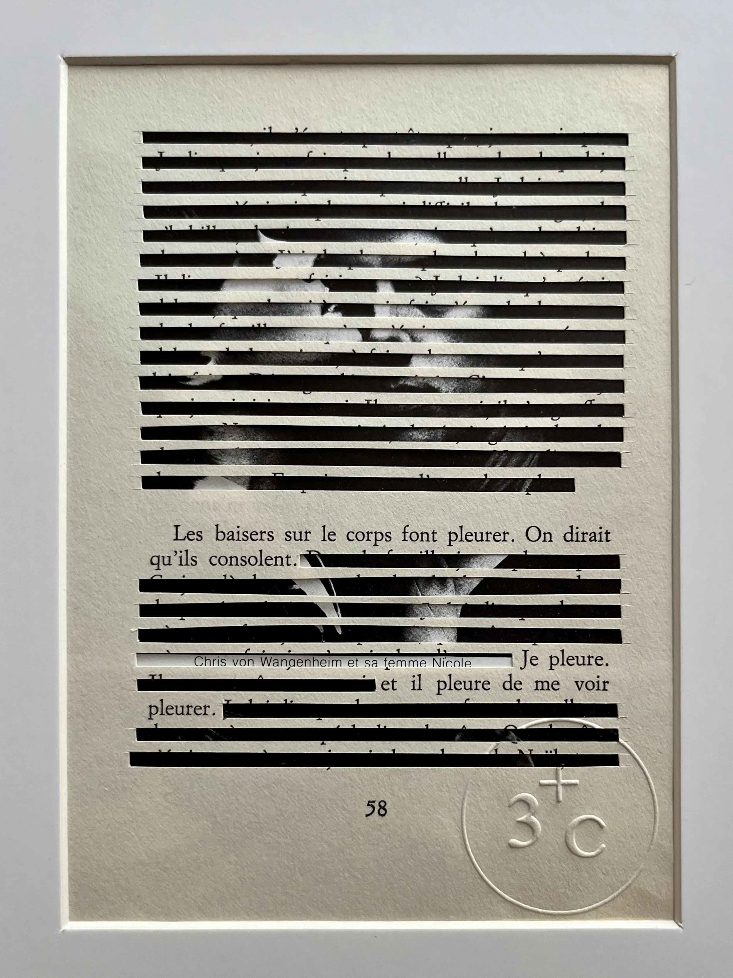 Collage caviardage original #16 / 3+C