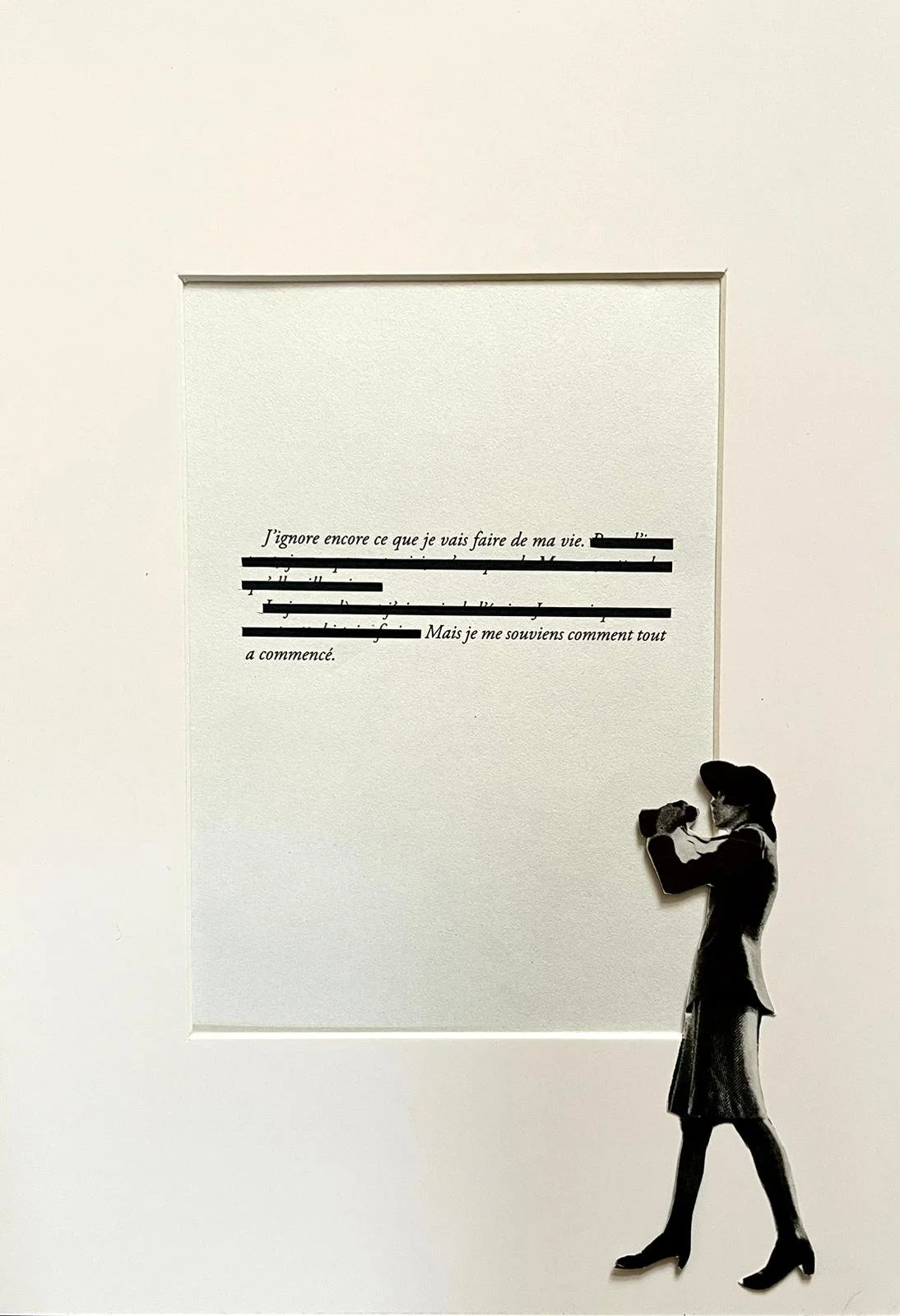 Collage caviardage #18 / 3+C