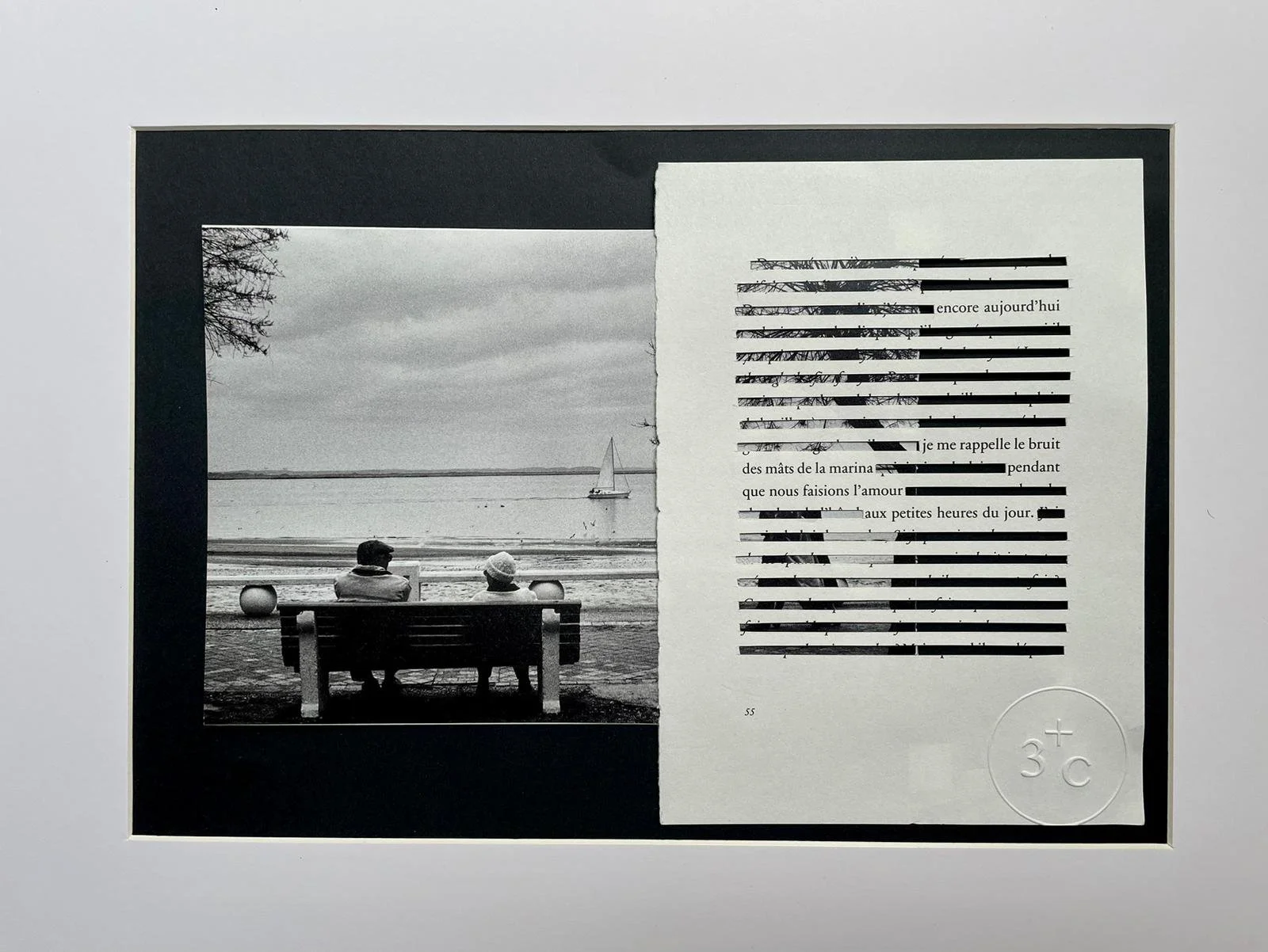 Collage caviardage #25 / 3+C