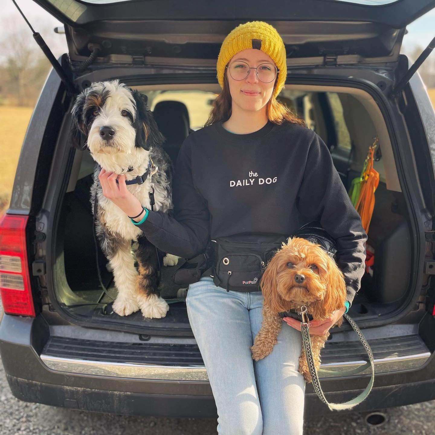 The Daily Dog - Black Crewneck Sweatshirt
