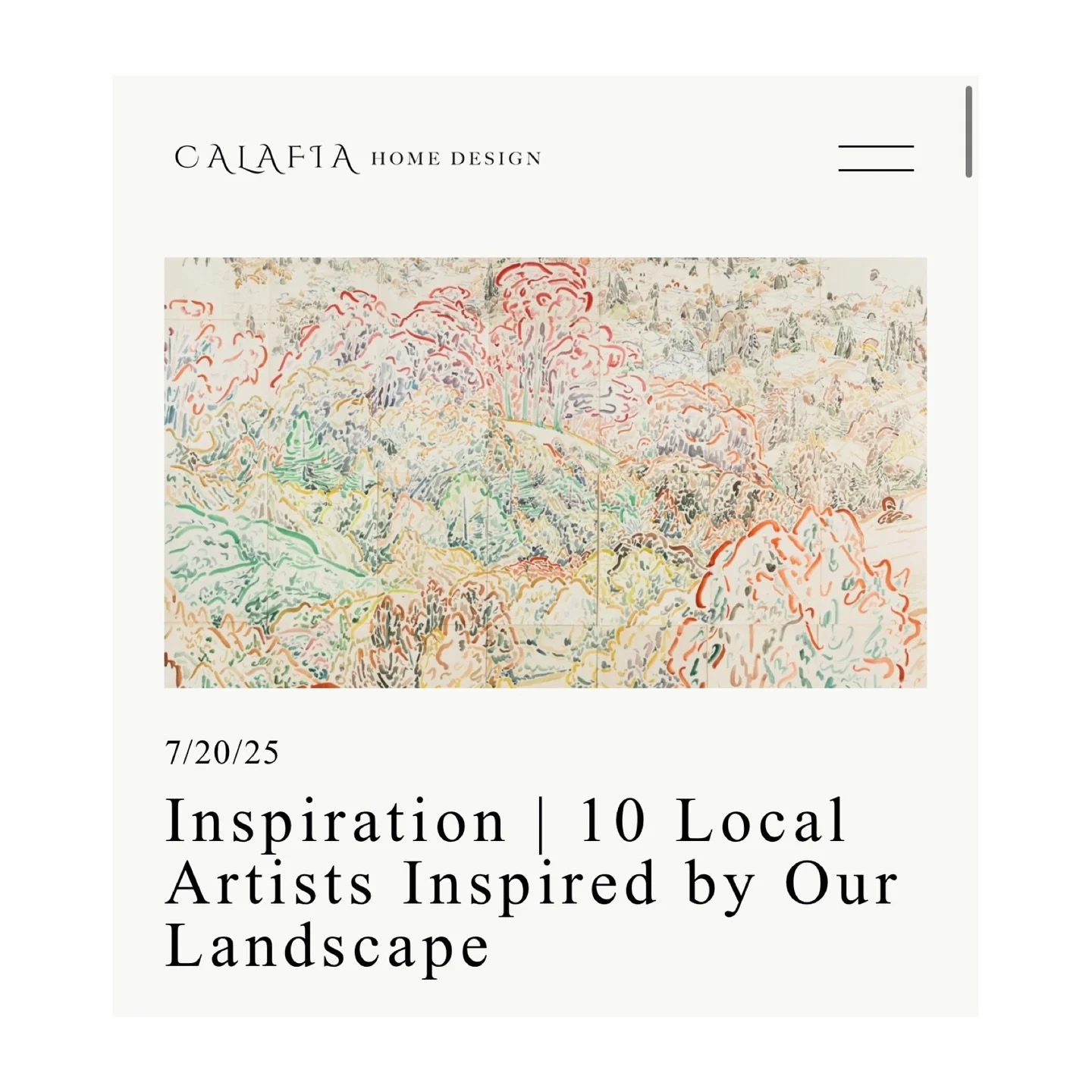 Curious about art collecting? Love the natural world and want to bring it into your home? Our summer Design Log post is all about California artists who focus on landscape. Click the link in bio to read more, and sign up for our newsletter for more i