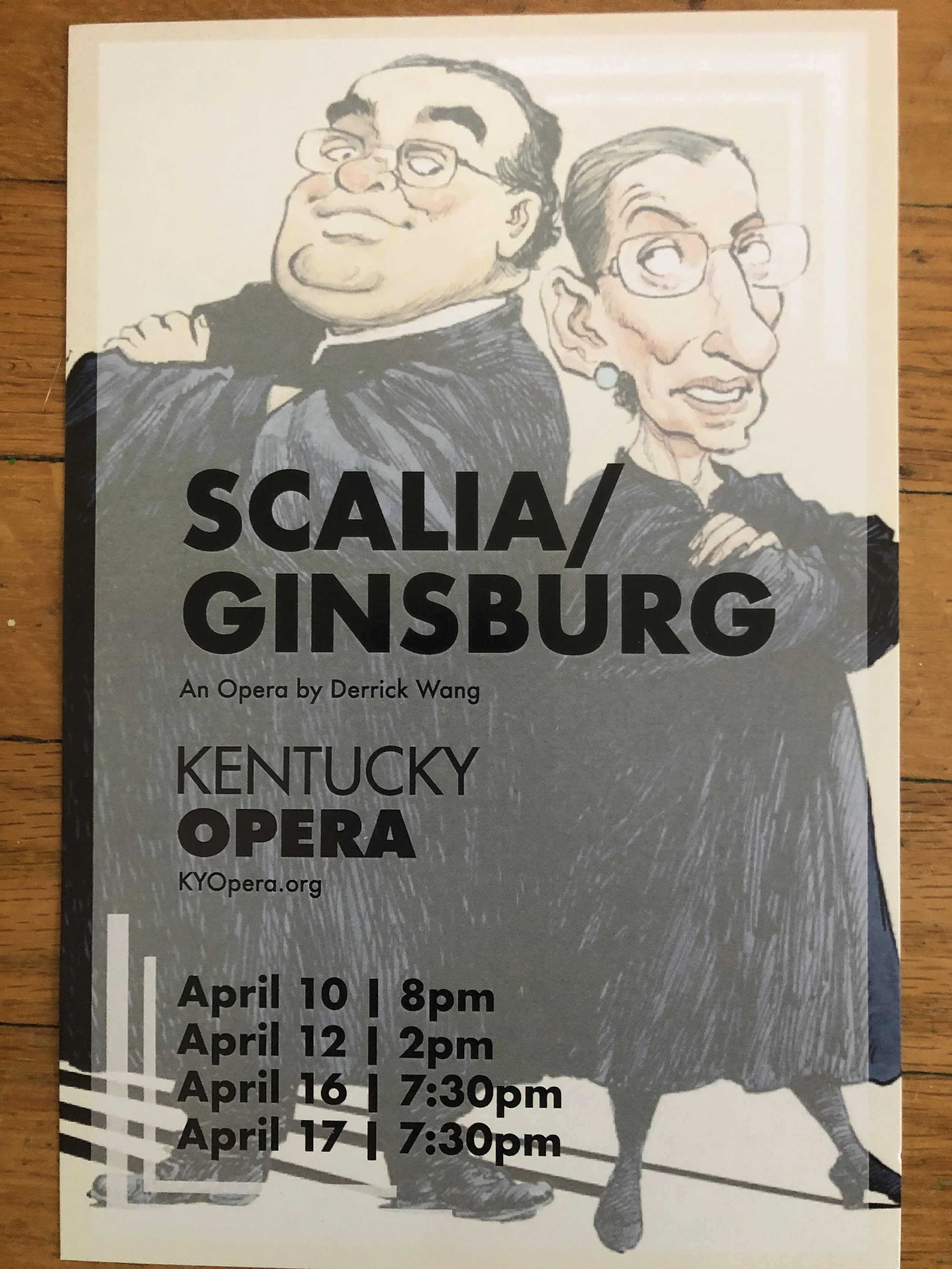 On Display along Scalia/Ginsburg KY Opera 