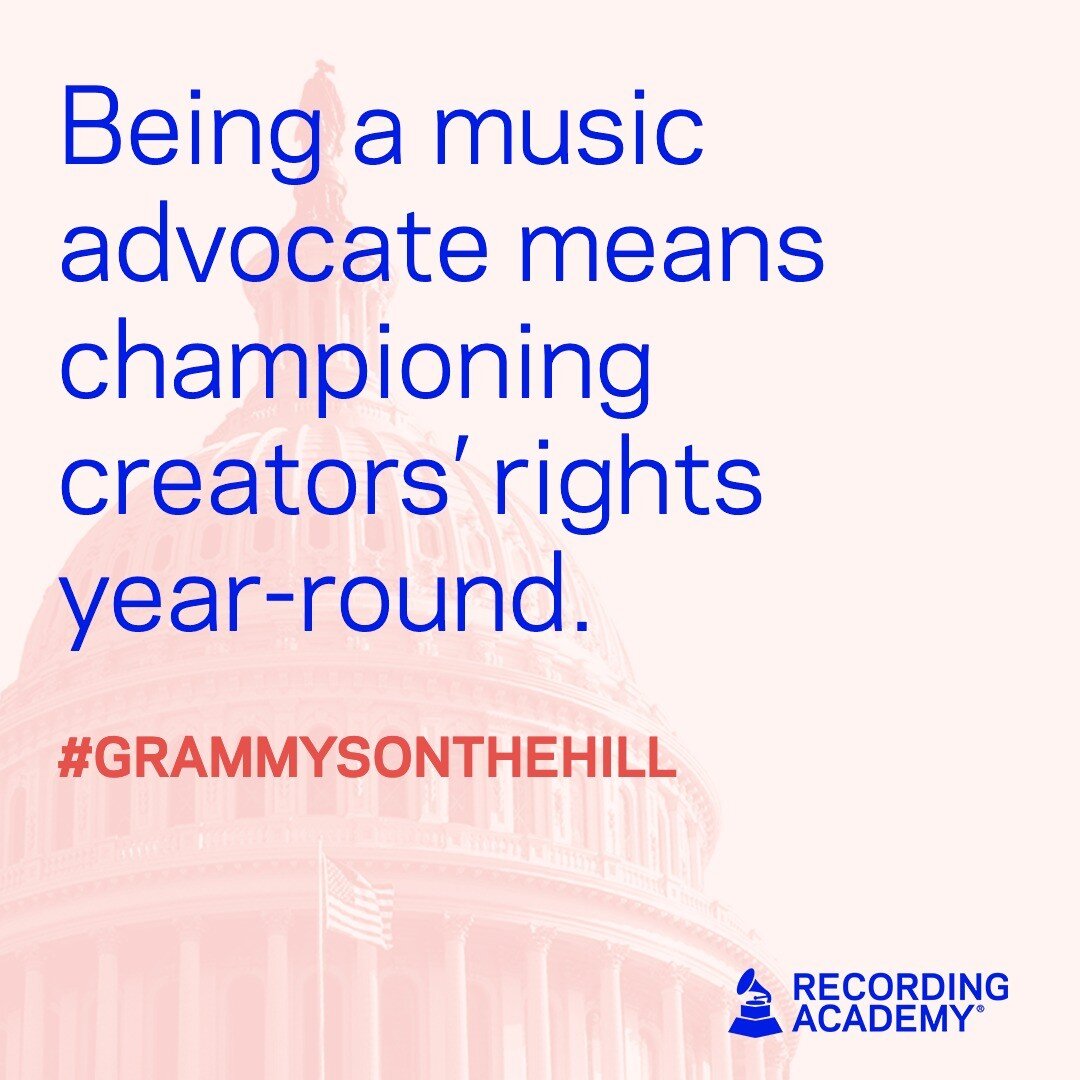 A few years ago, I joined the @recordingacademy in meeting with members of congress to help push through the Music Modernization Act. Today, I&rsquo;m joining them to continue to empower the voices behind the music and fight for the rights of music c