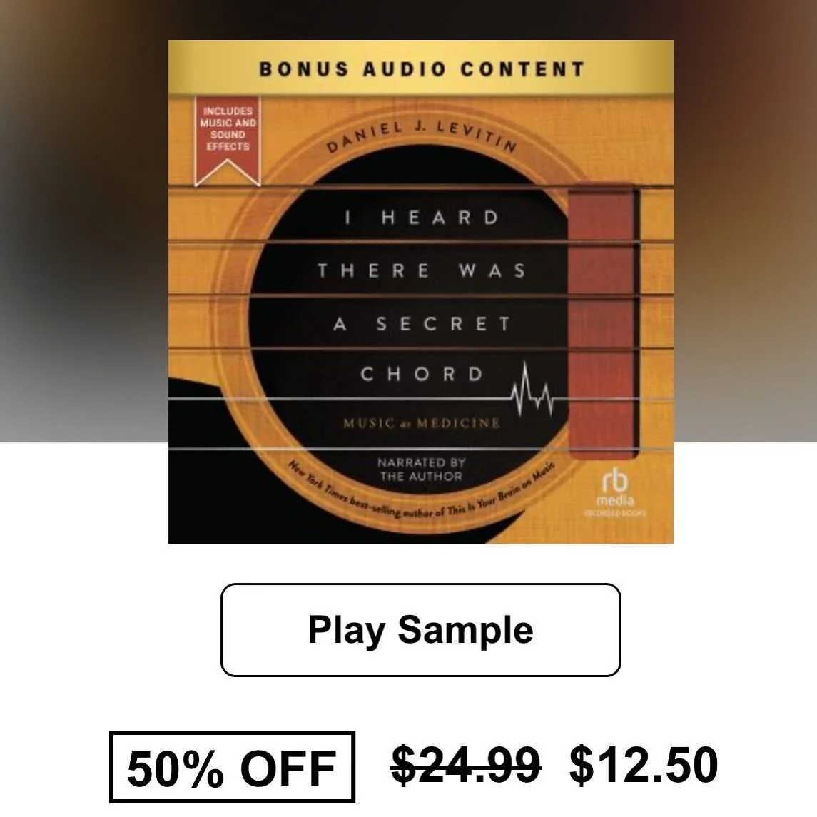 Get the audiobook for 50% off. Sale ends soon. #linkinbio #authorsofinstagram #iheardtherewasasecretchord #musicismedicine
