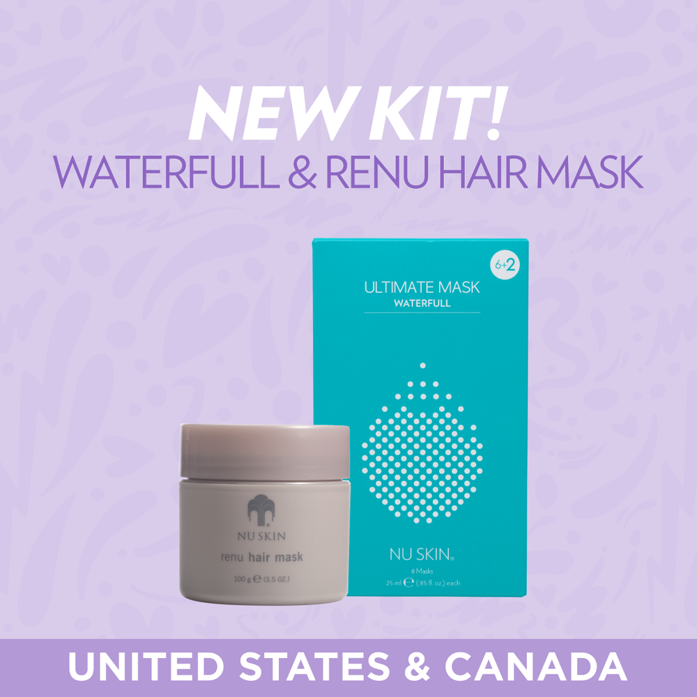 spyd Sportsmand frakke Waterfull & Renew Hair Mask Kit — Nu Skin Now