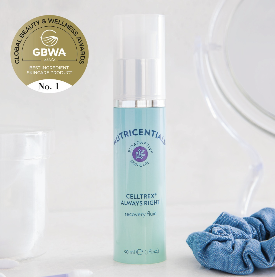 Nutricentials Bioadaptive Skin Care Celltrex Always Right Recovery Fluid Wins Award — Nu Skin Now