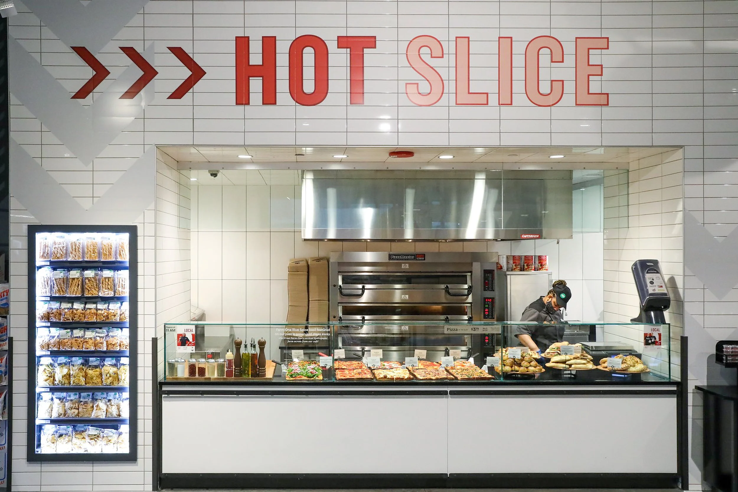NYC Whole Foods Market Manhattan West Hot Slice Pizza Venue