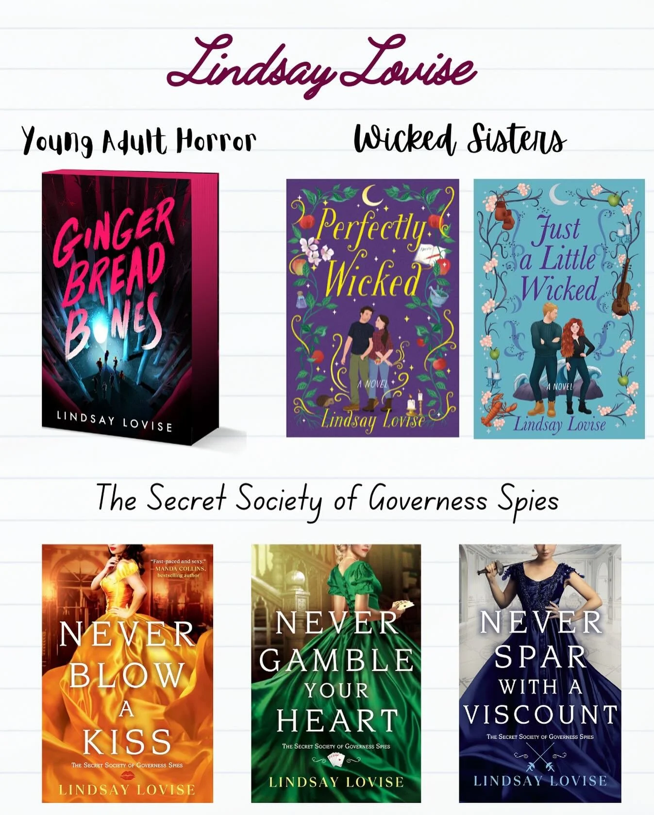 Updated book covers! To see cover reveals first, sign up for Lovise Letters at lindsaylovise.com 💕💕