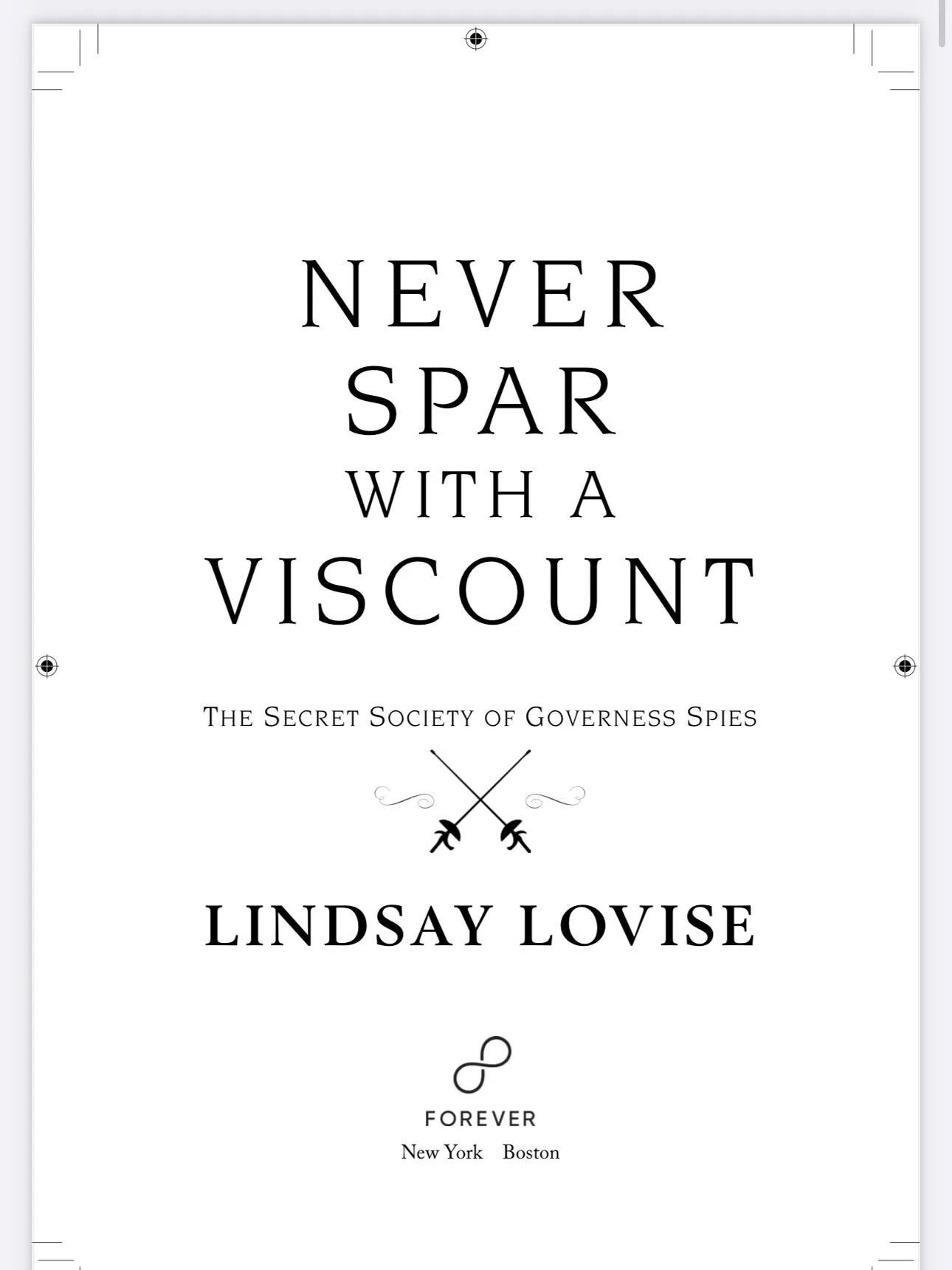 Time for first pass pages! I can&rsquo;t believe the last book in the series comes out March 10th. NEVER SPAR WITH A VISCOUNT may be your jam if you like. . .

🤺 A fake engagement
🤺 A horse-mad viscount
🤺 A governess running secret self-defense cl