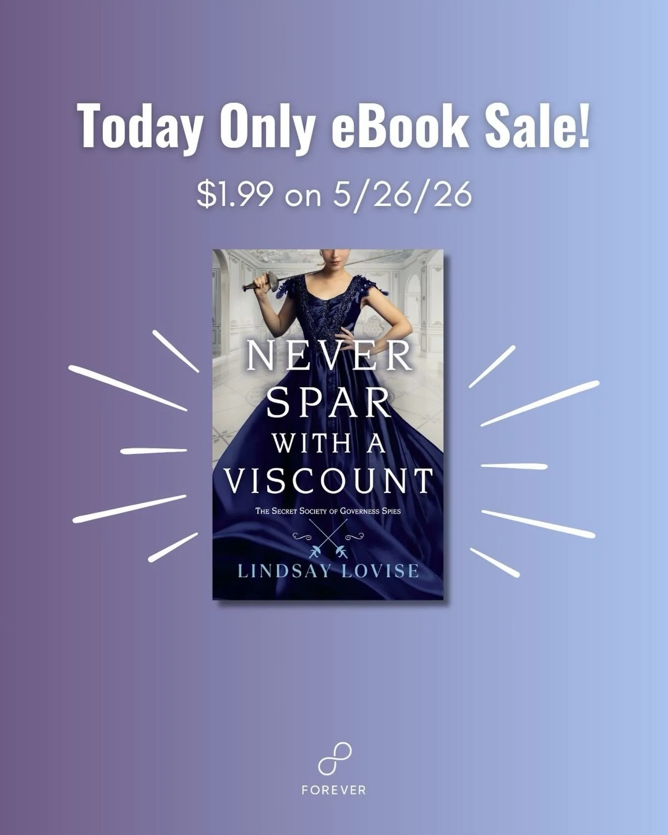 Haven&rsquo;t read NEVER SPAR WITH A VISCOUNT yet? Get your ebook copy for $1.99 today only. Happy reading! 

🤺 Governess x Viscount
🤺 Fake dating 
🤺 Older brother&rsquo;s ex-best friend 
🤺 A mystery 

#ebooksale #kindledailydeal #booksale
