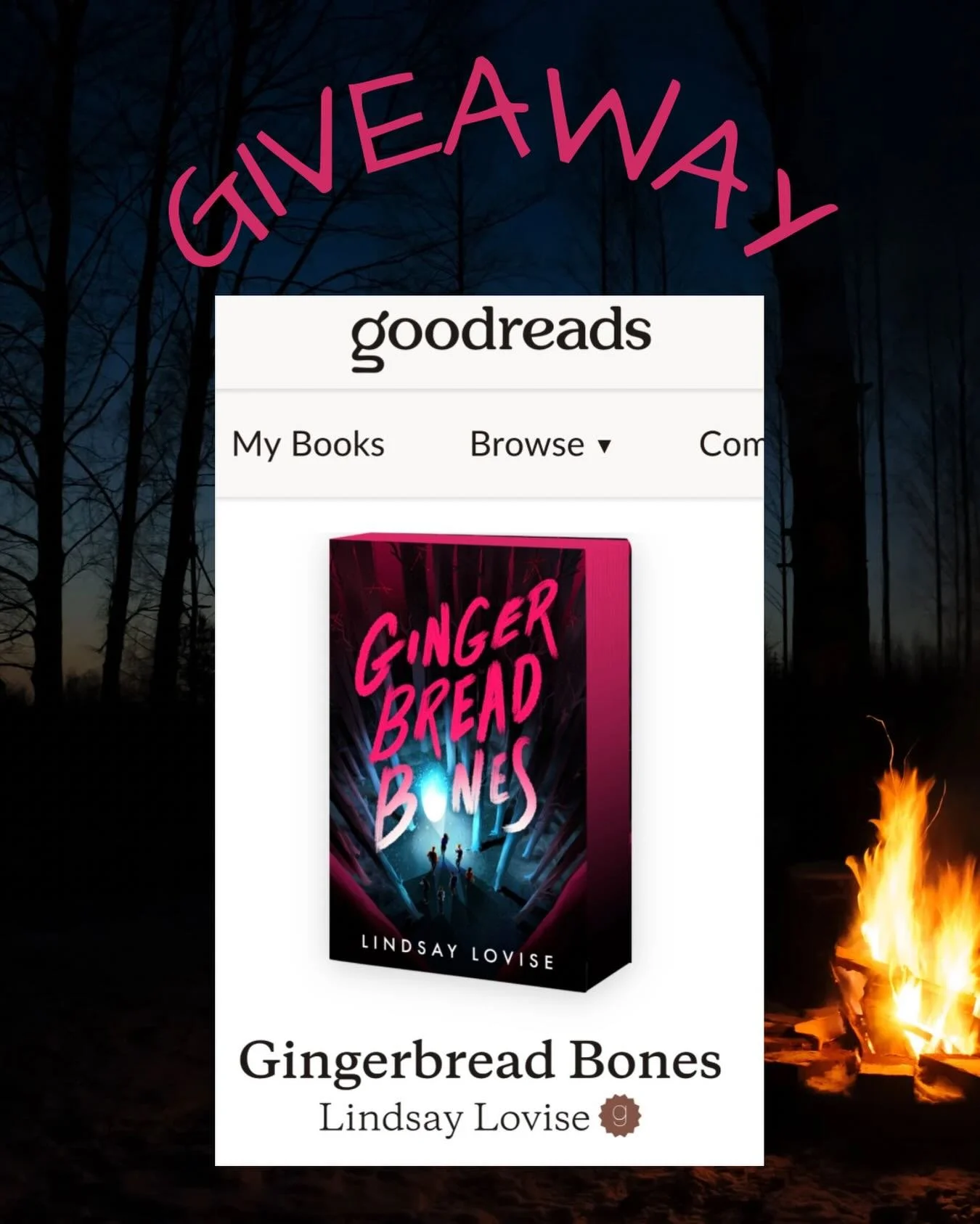 Want to win a free copy of GINGERBREAD BONES? Entries open today! See my bio or stories for the link 🪾🪾